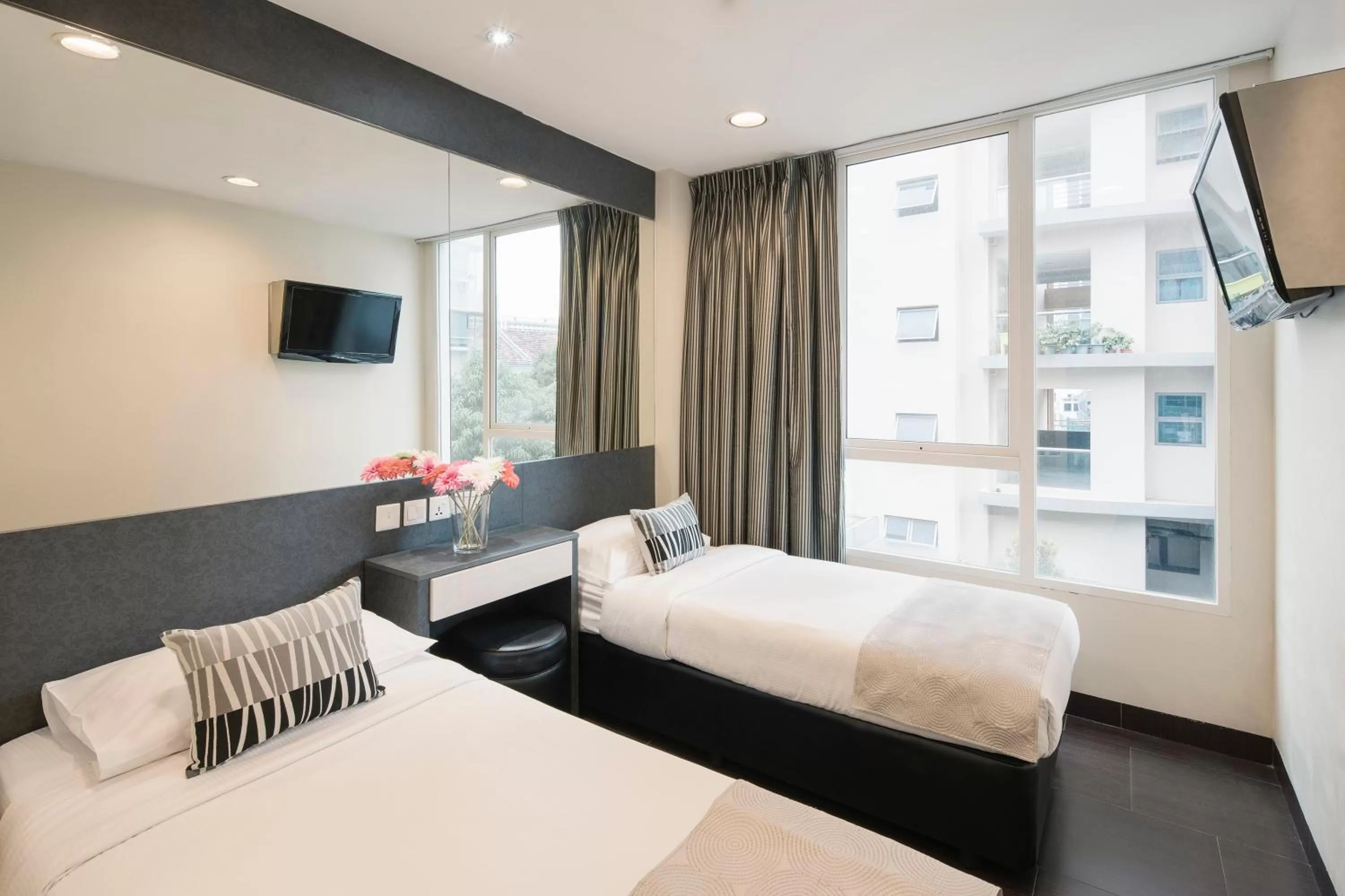 View (from property/room), Bed in Value Hotel Nice