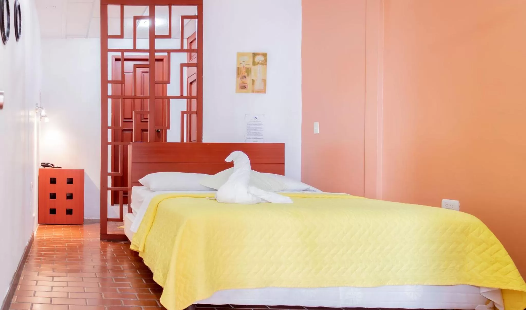 Bed in Hostal Antares