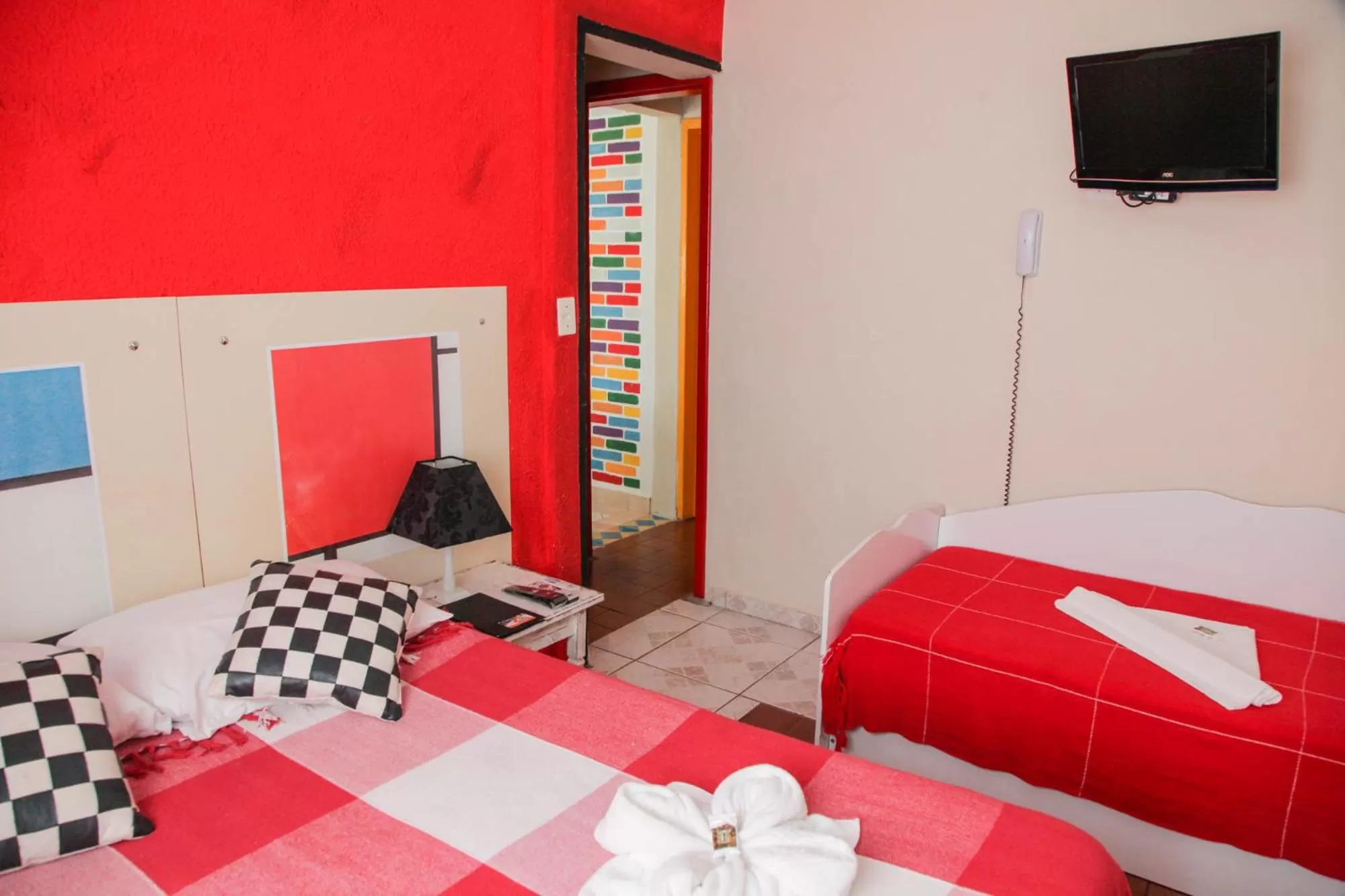 Bed in Pousada Recanto Domus