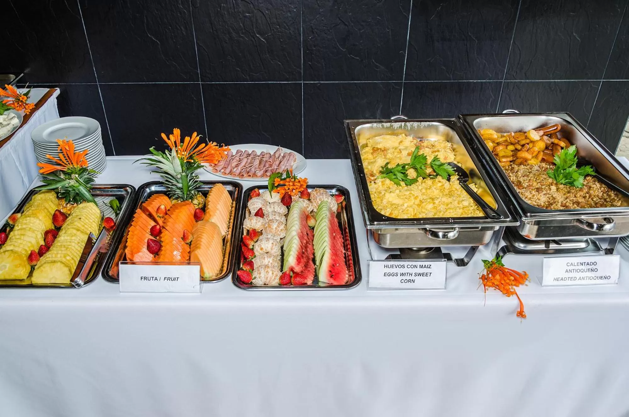 Breakfast in Hotel Santa Maria de las Aguas Peñol