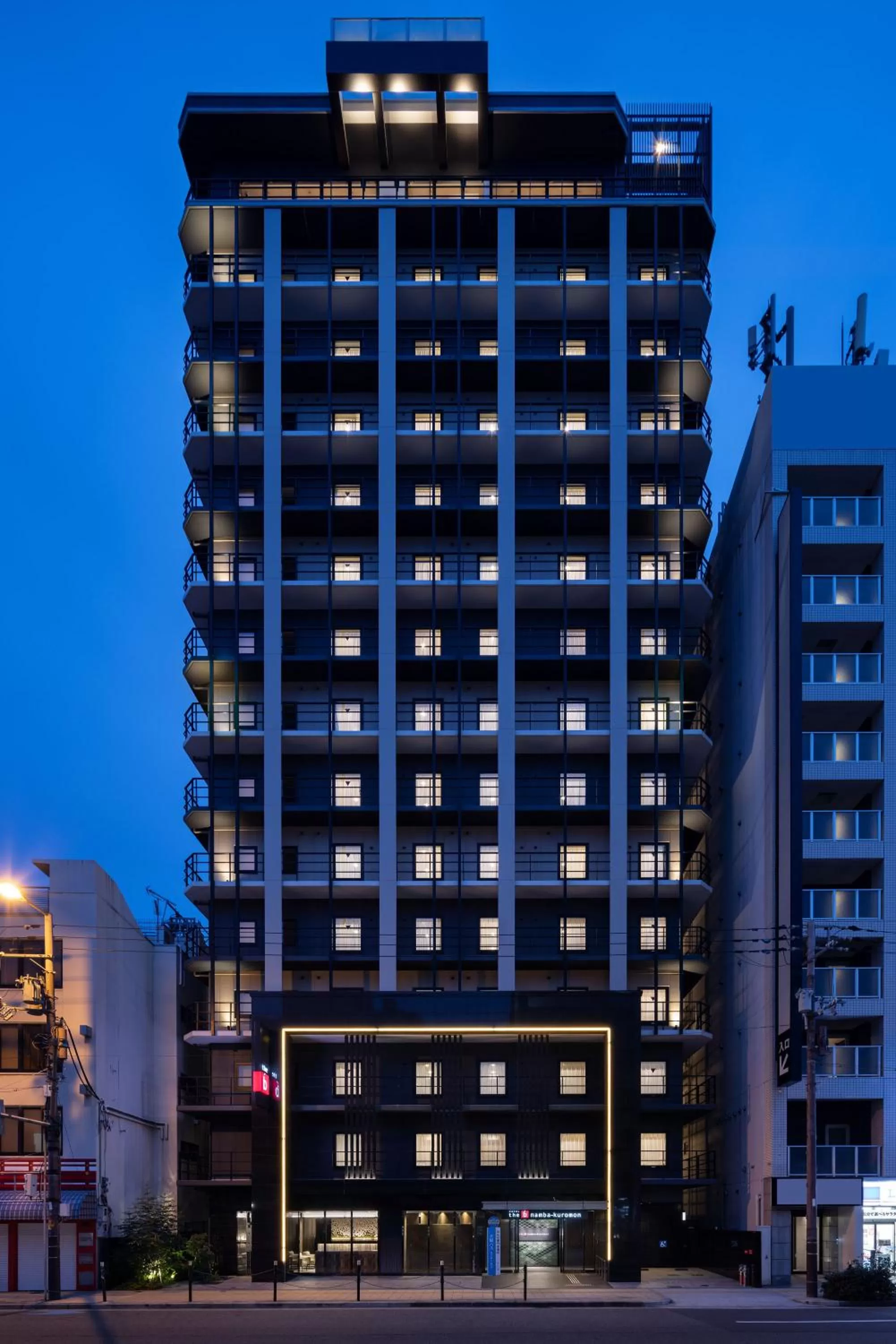 Property building in the b namba-kuromon