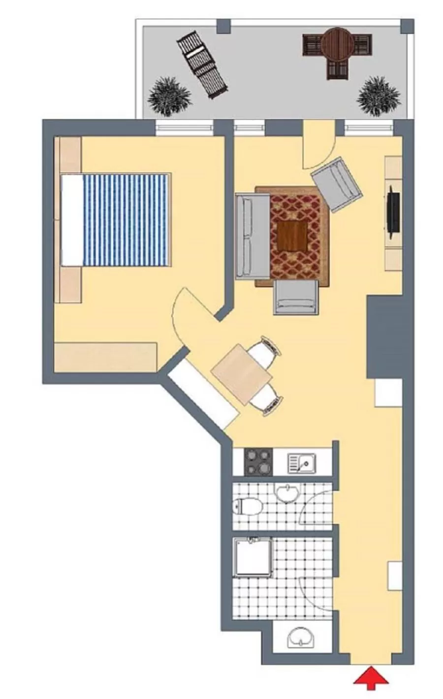 Floor Plan in Residenz Hopfensee