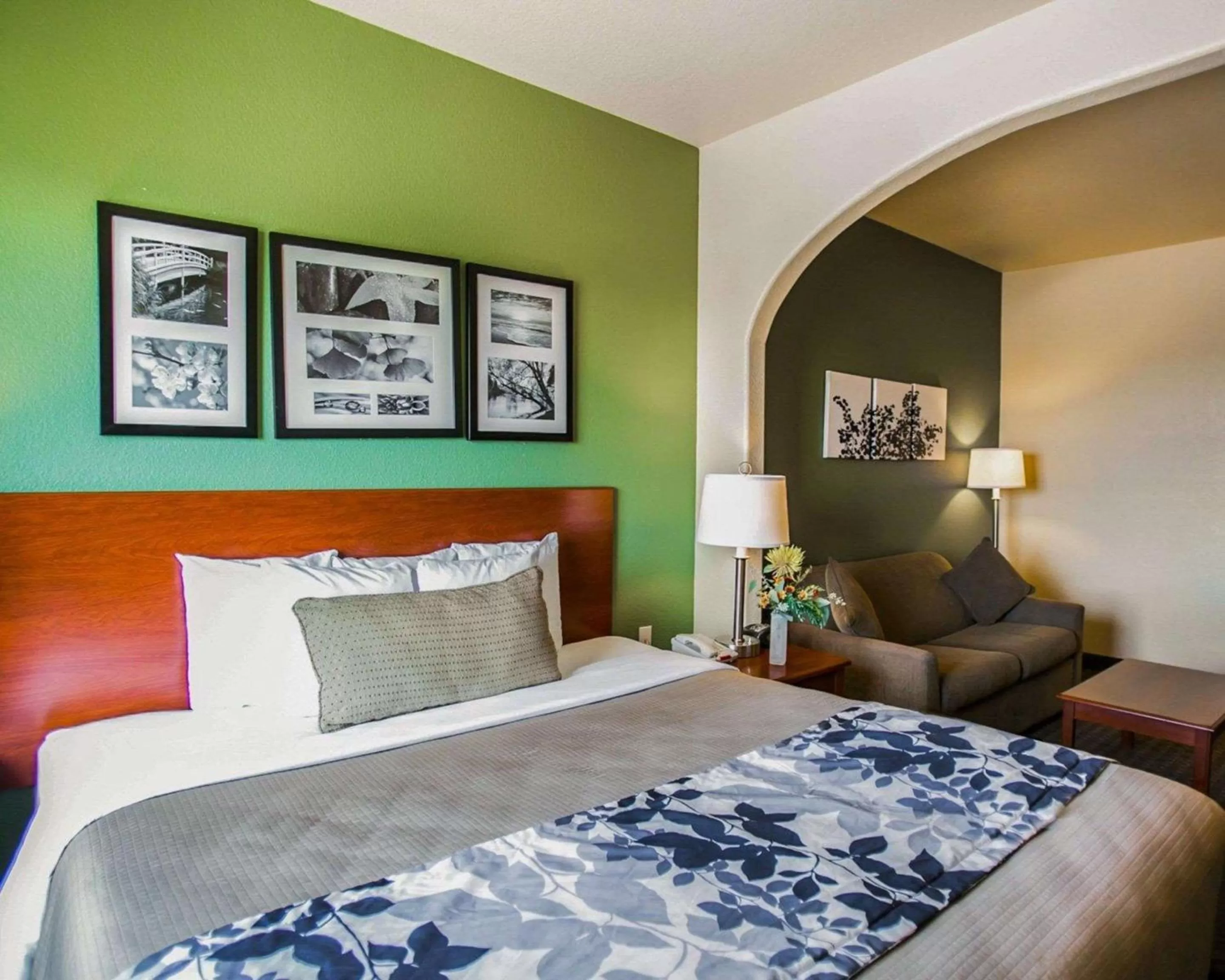 Photo of the whole room, Bed in Sleep Inn & Suites Gonzales near Palmetto State Park