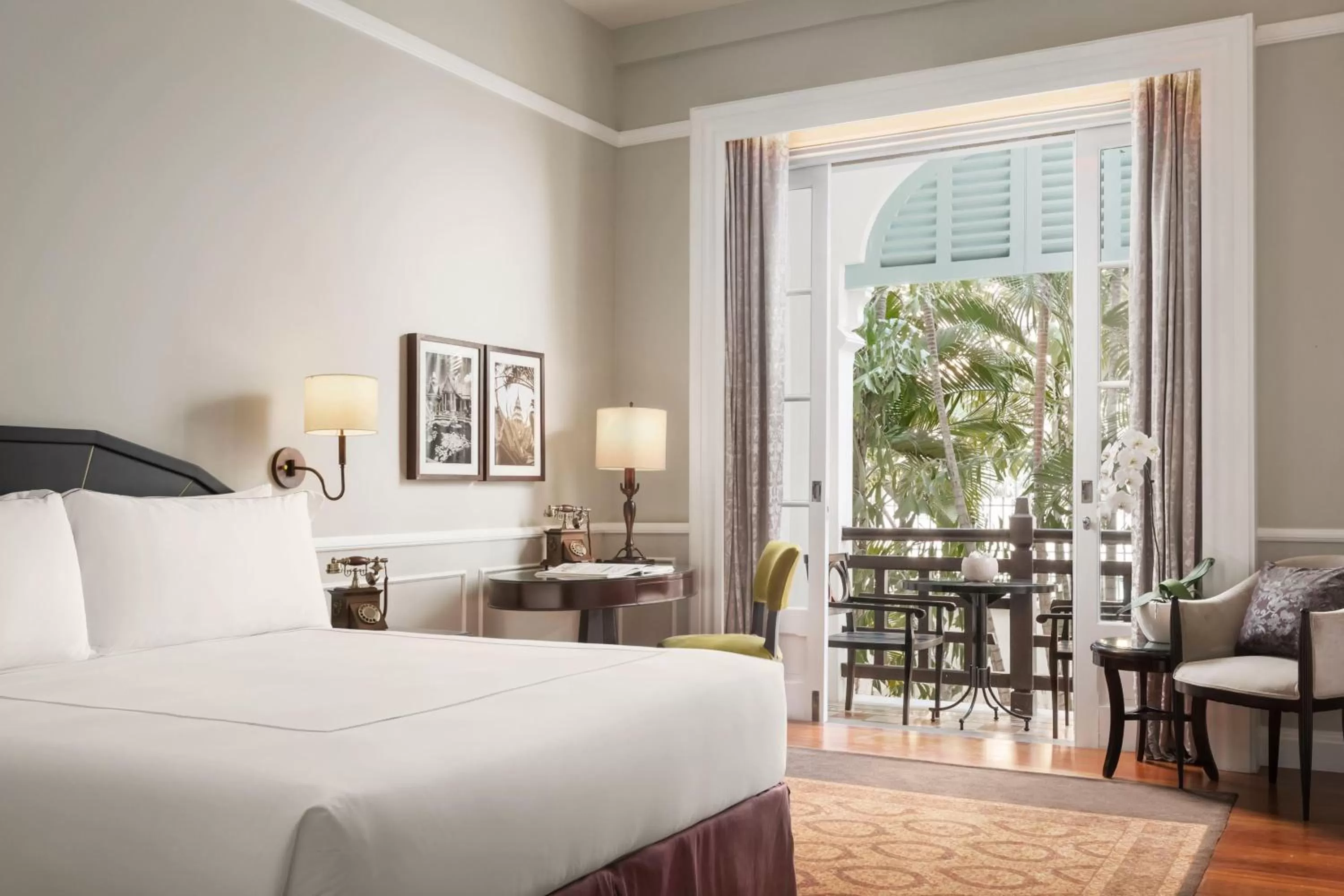 Bed in Raffles Hotel Le Royal