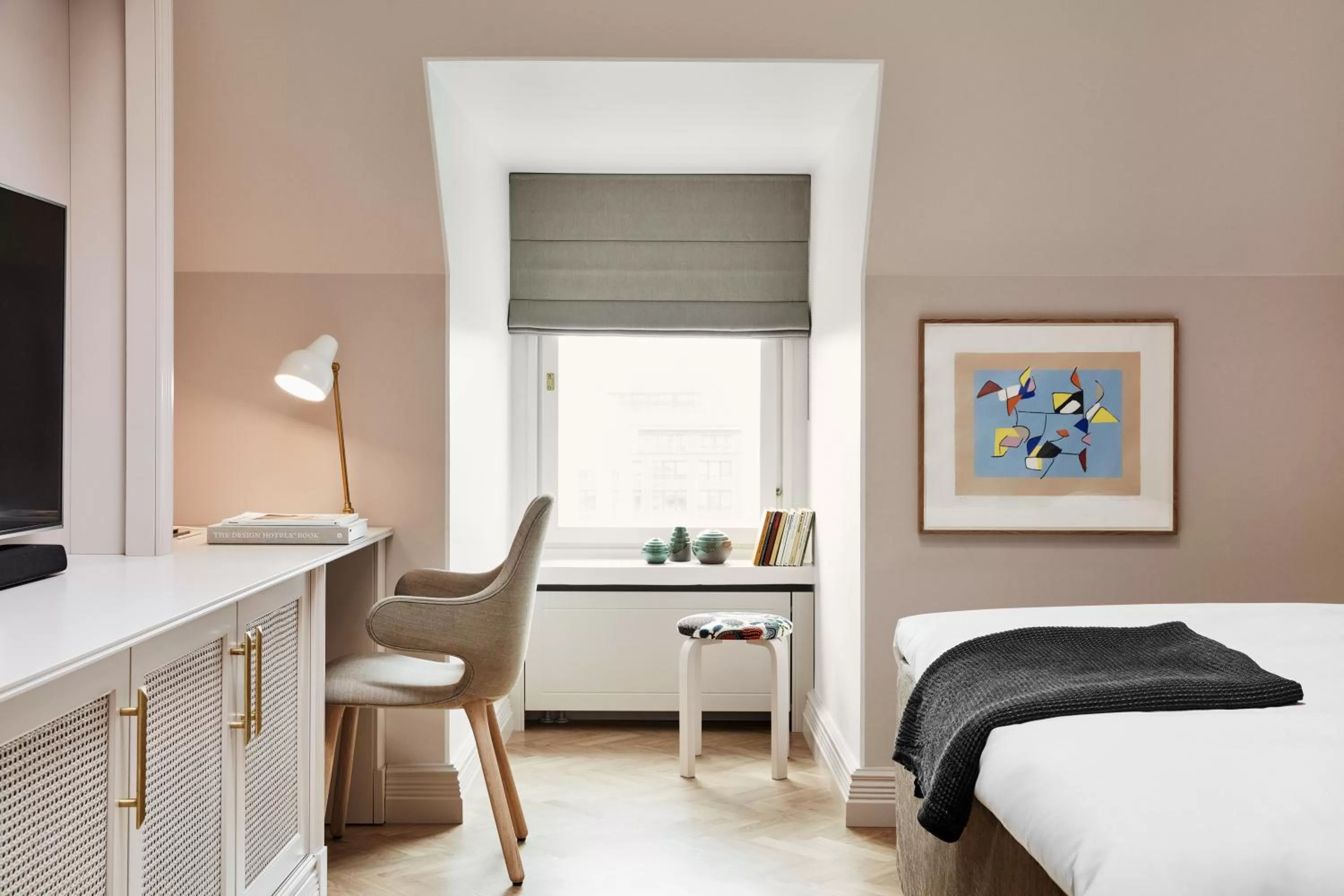 Decorative detail, Bed in Hotel St. George Helsinki