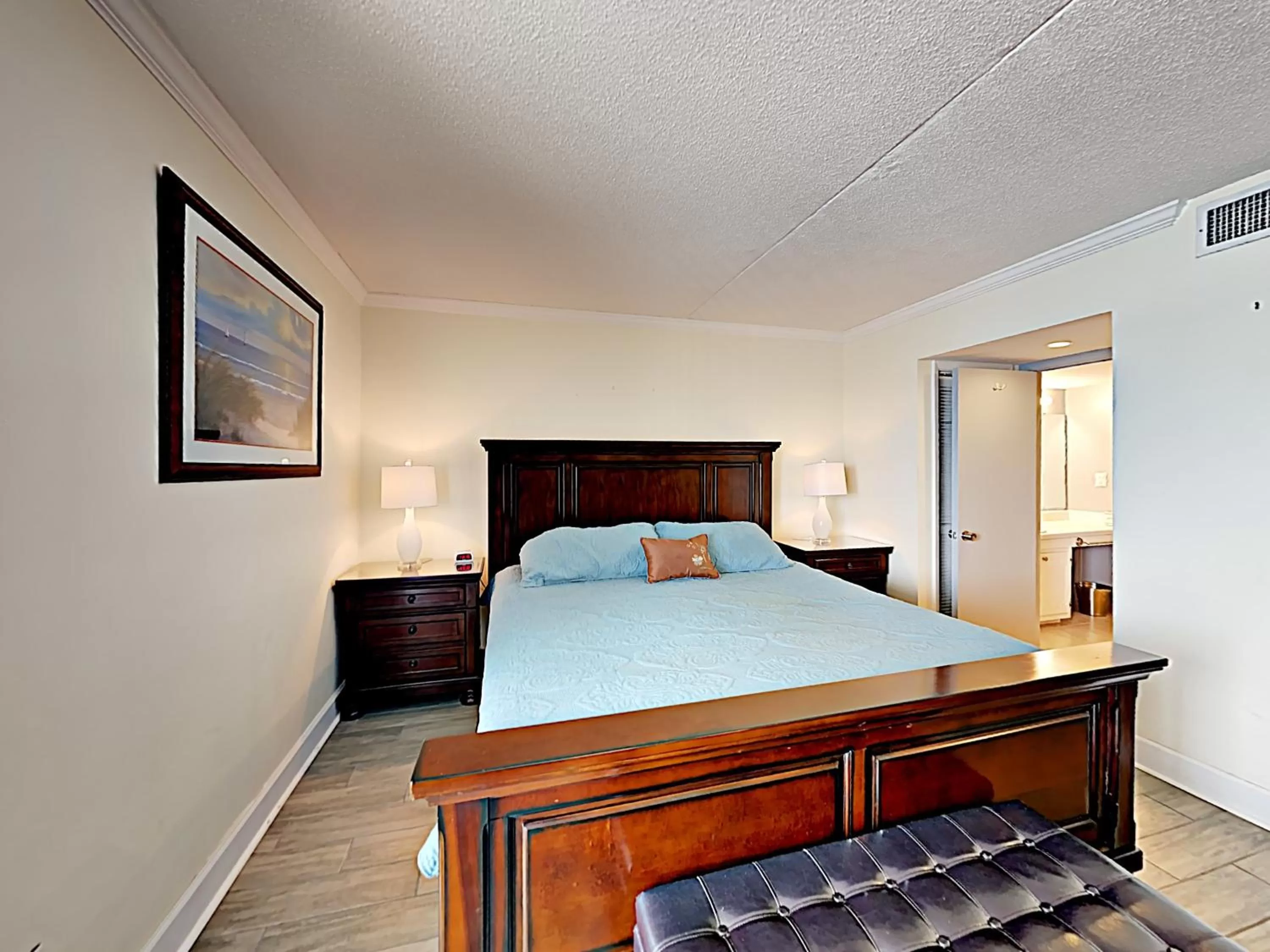 Bedroom in Beach Vacation Condos