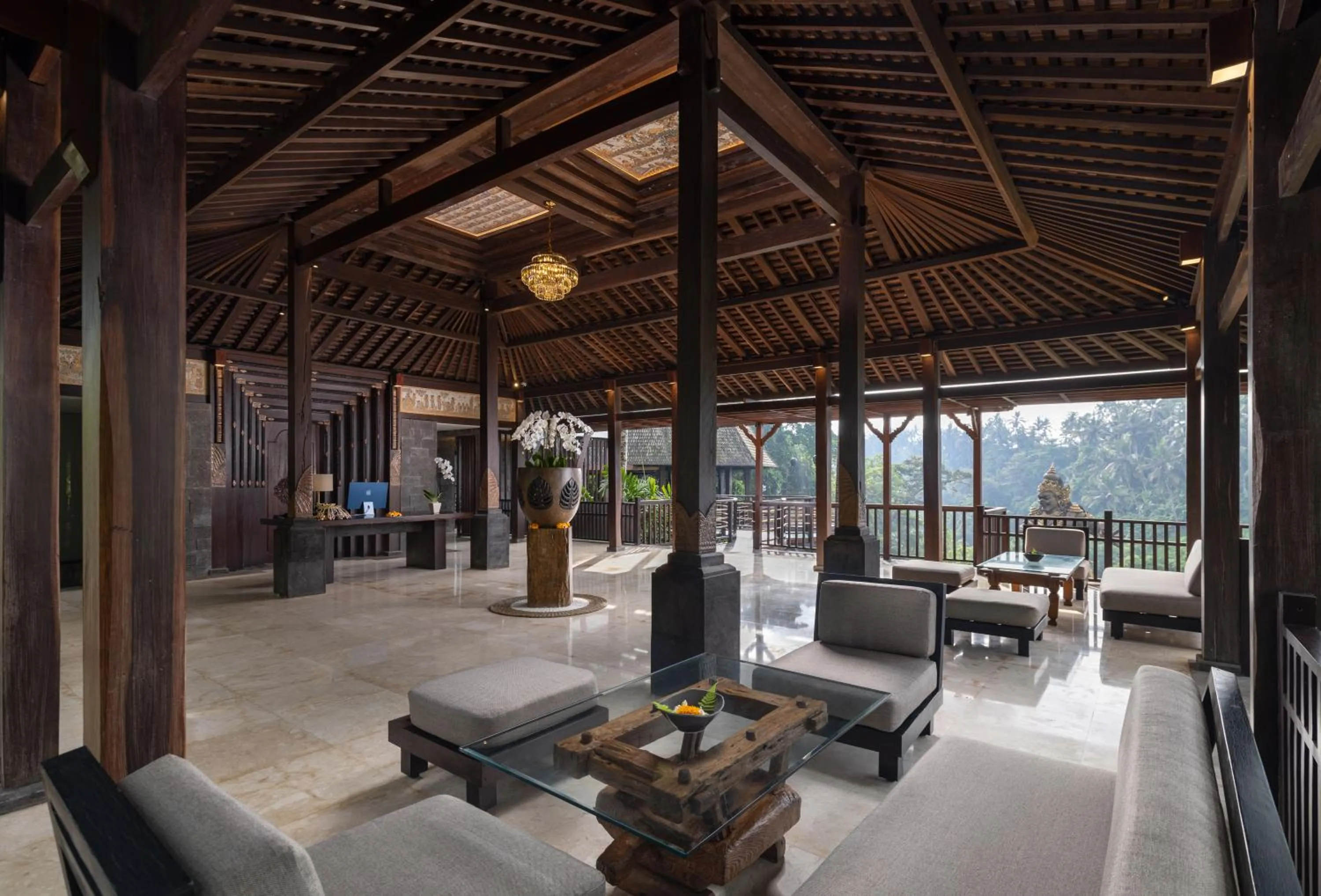 Lobby or reception in The Kayon Valley Resort
