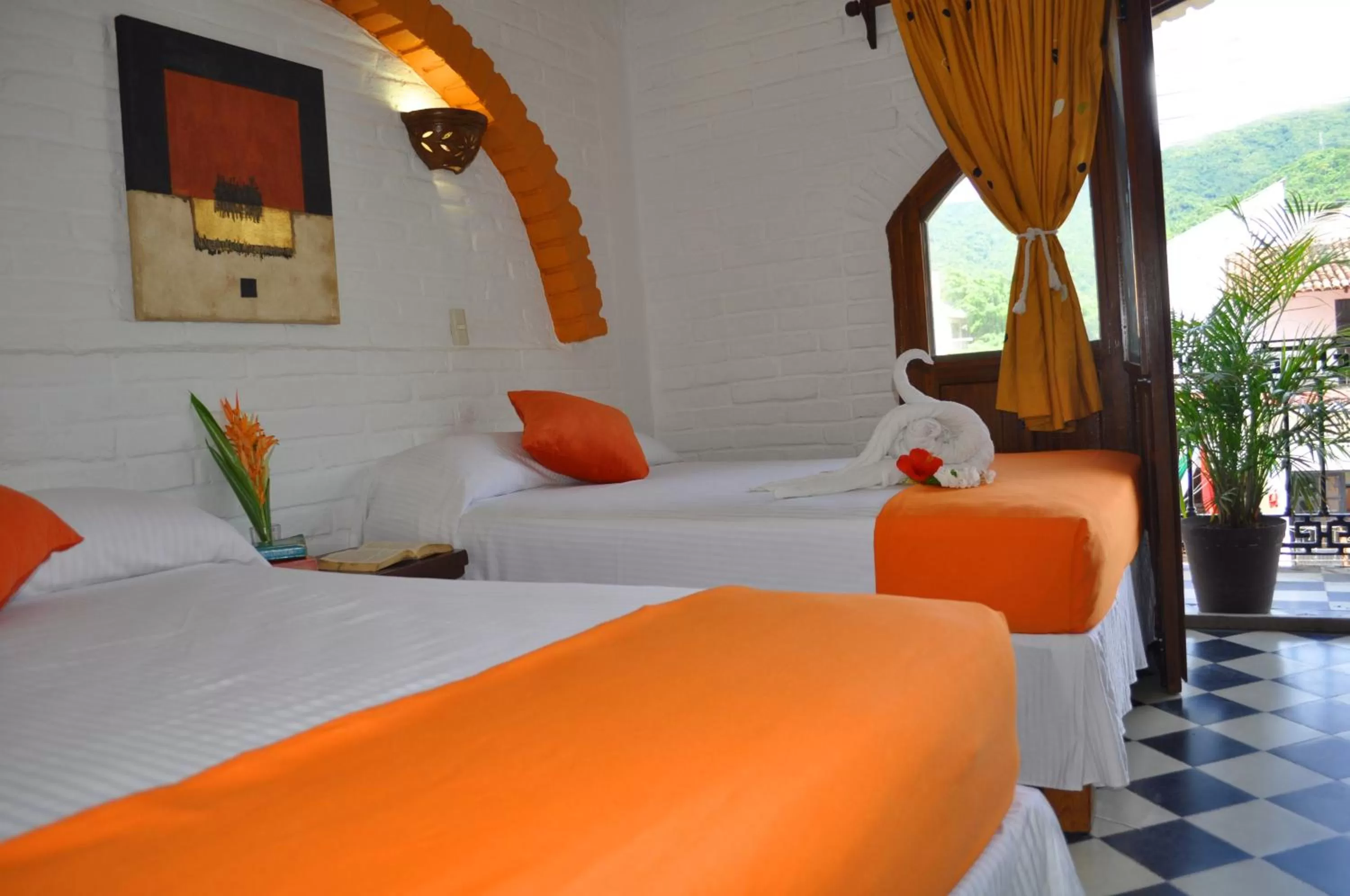 Bedroom, Bed in Hotel Hacienda de Vallarta Centro