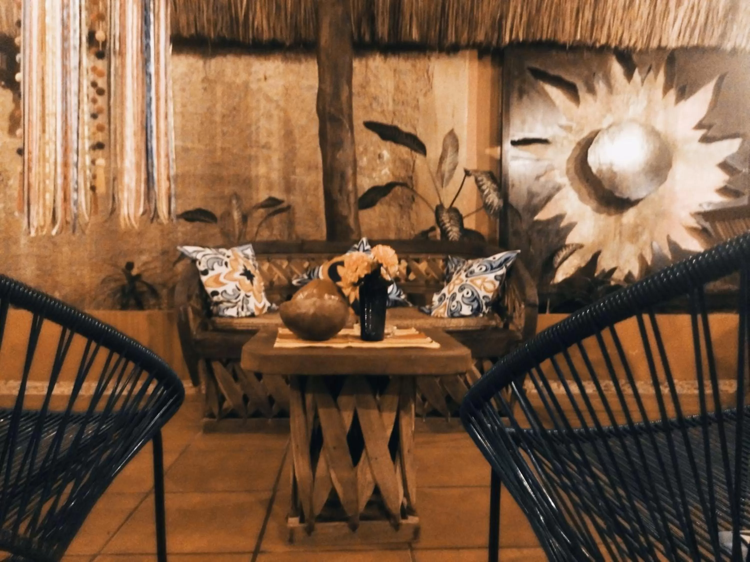 Seating area in Hotel Barrio Latino