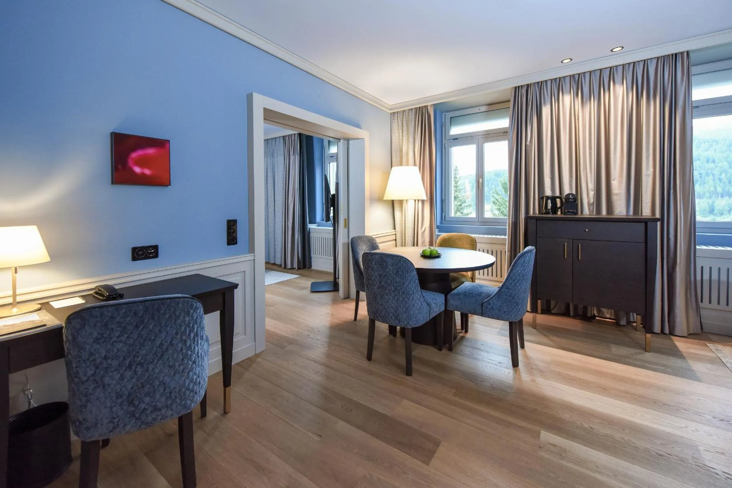 Family Suite - single occupancy in Cresta Palace Celerina St Moritz Ski In and Ski Out