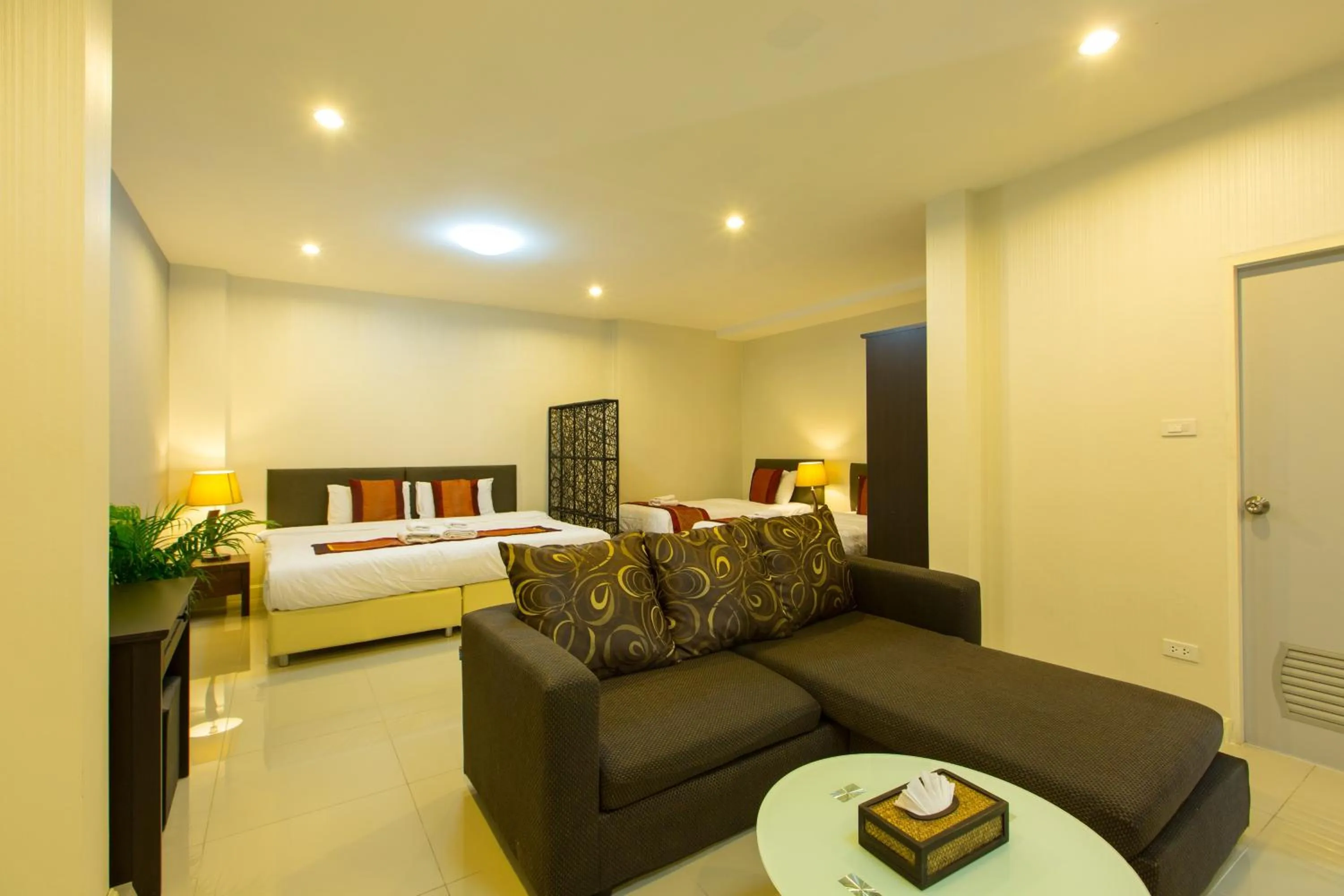 Photo of the whole room, Bed in Chiang Mai Waroros Boutique Hotel