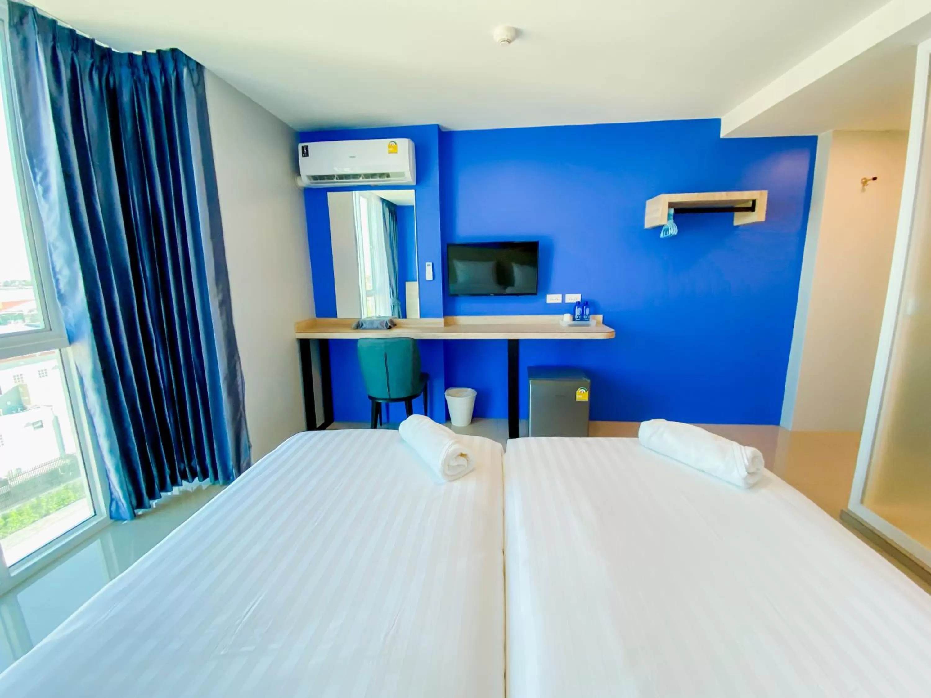 Bed in วัน บัดเจท เชียงราย สนามบิน One Budget Hotel Chiangrai Airport