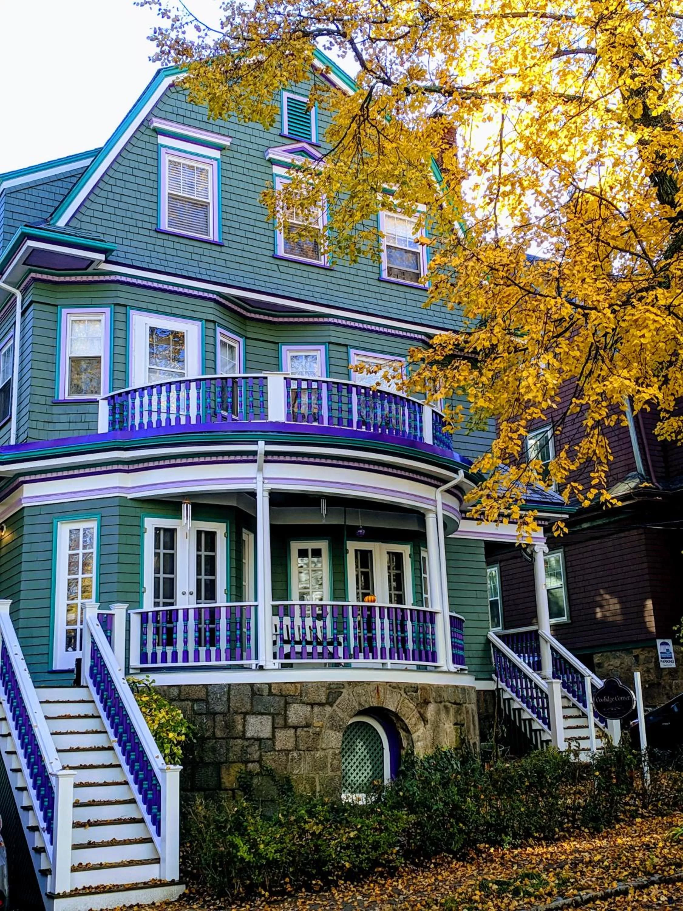 Property building in The Coolidge Corner Guest House: A Brookline Bed and Breakfast