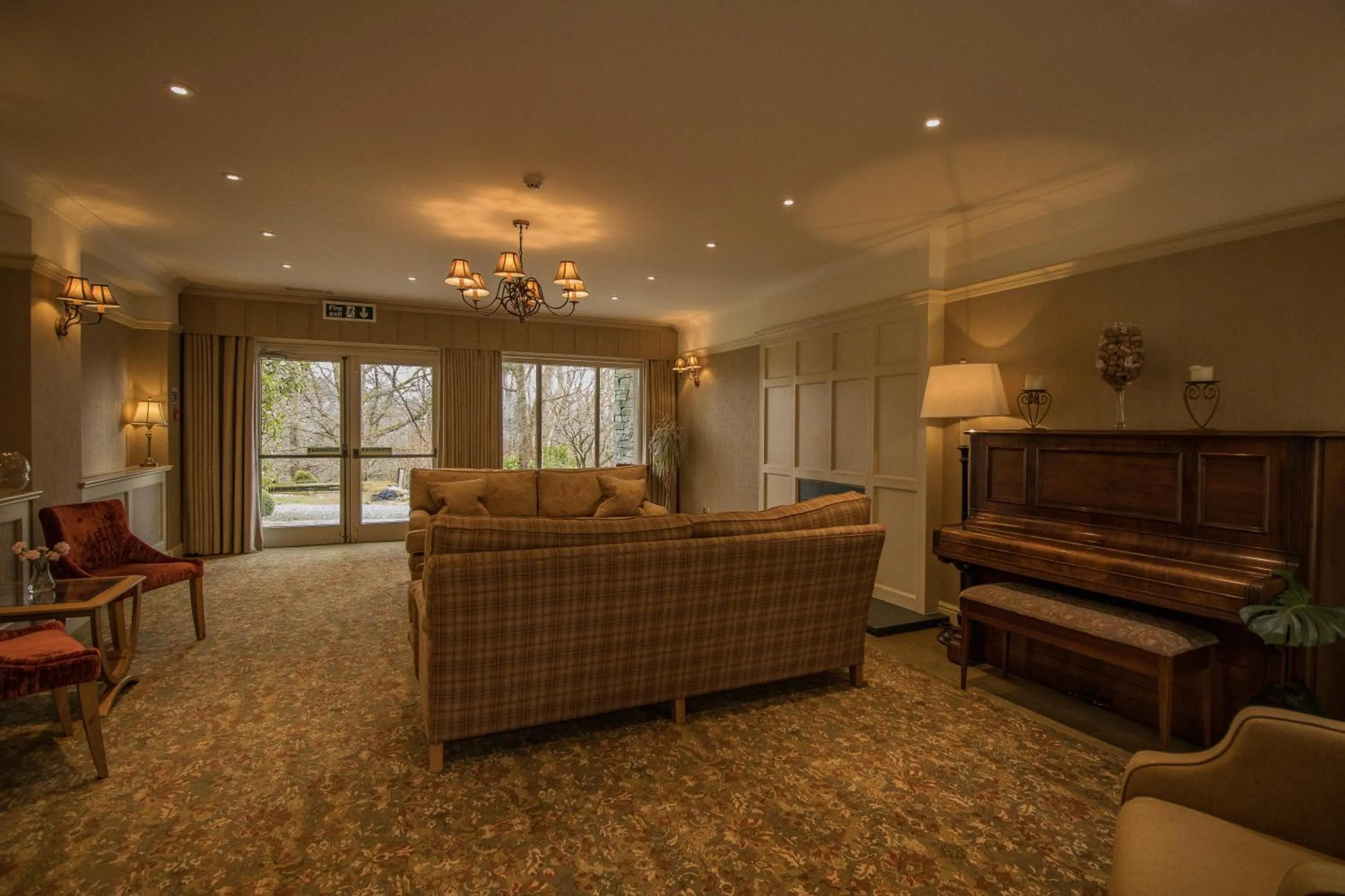 Communal lounge/ TV room in Cragwood Country House Hotel