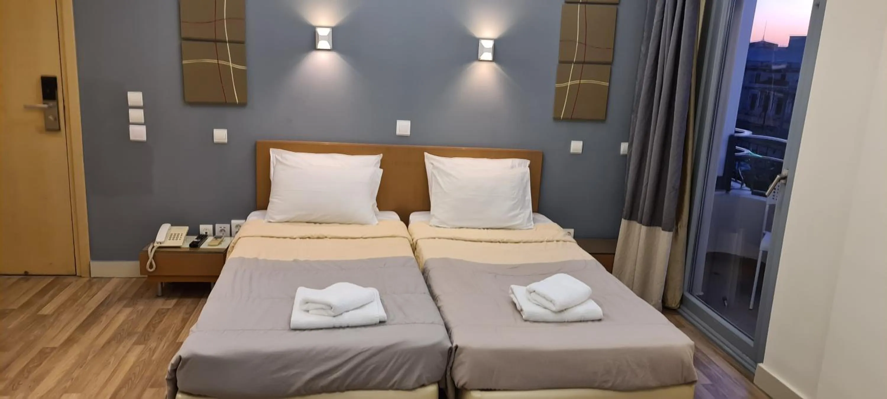 Bed in Ariston Hotel