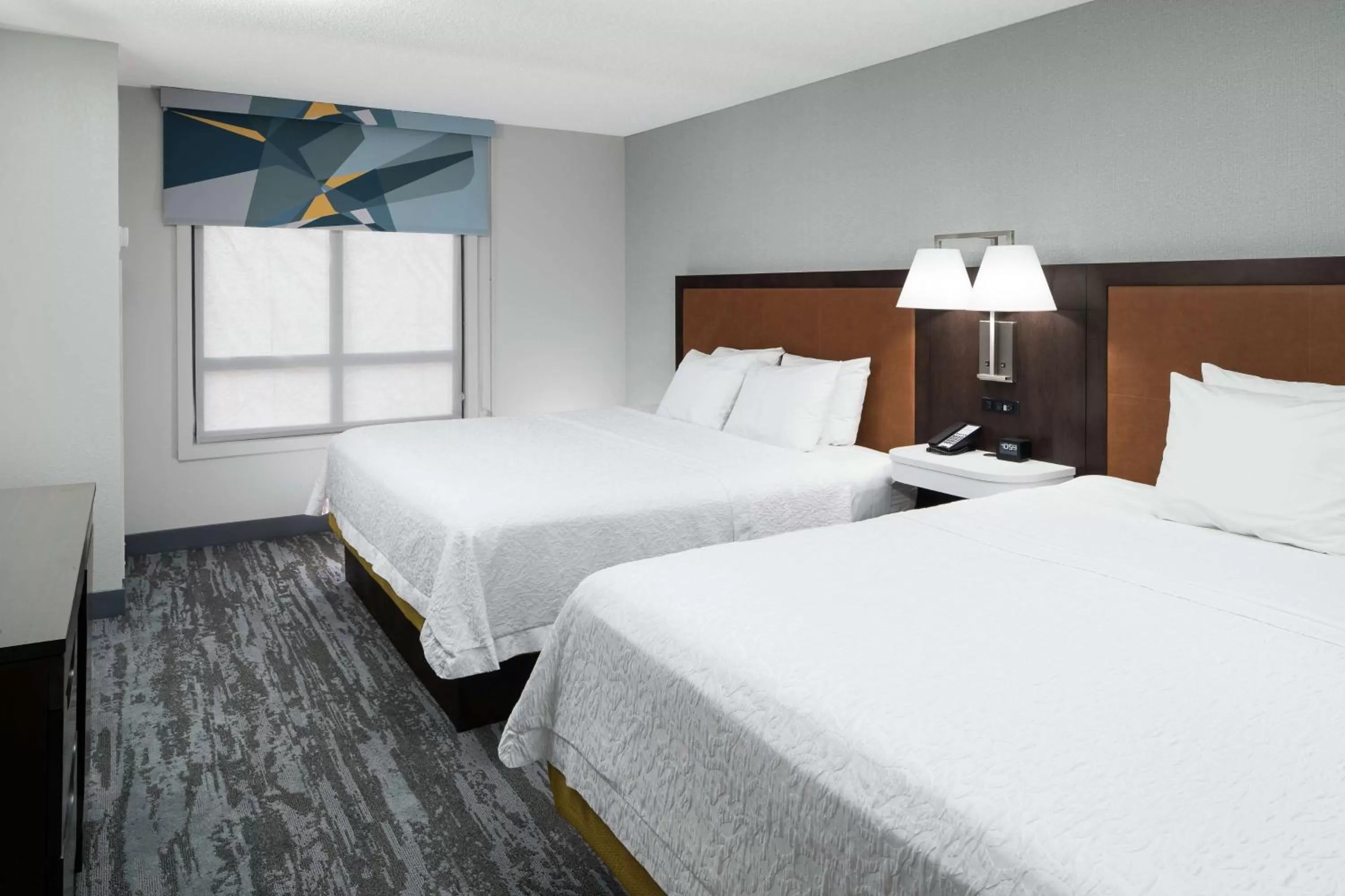 Bed in Hampton Inn & Suites Memphis-Beale Street