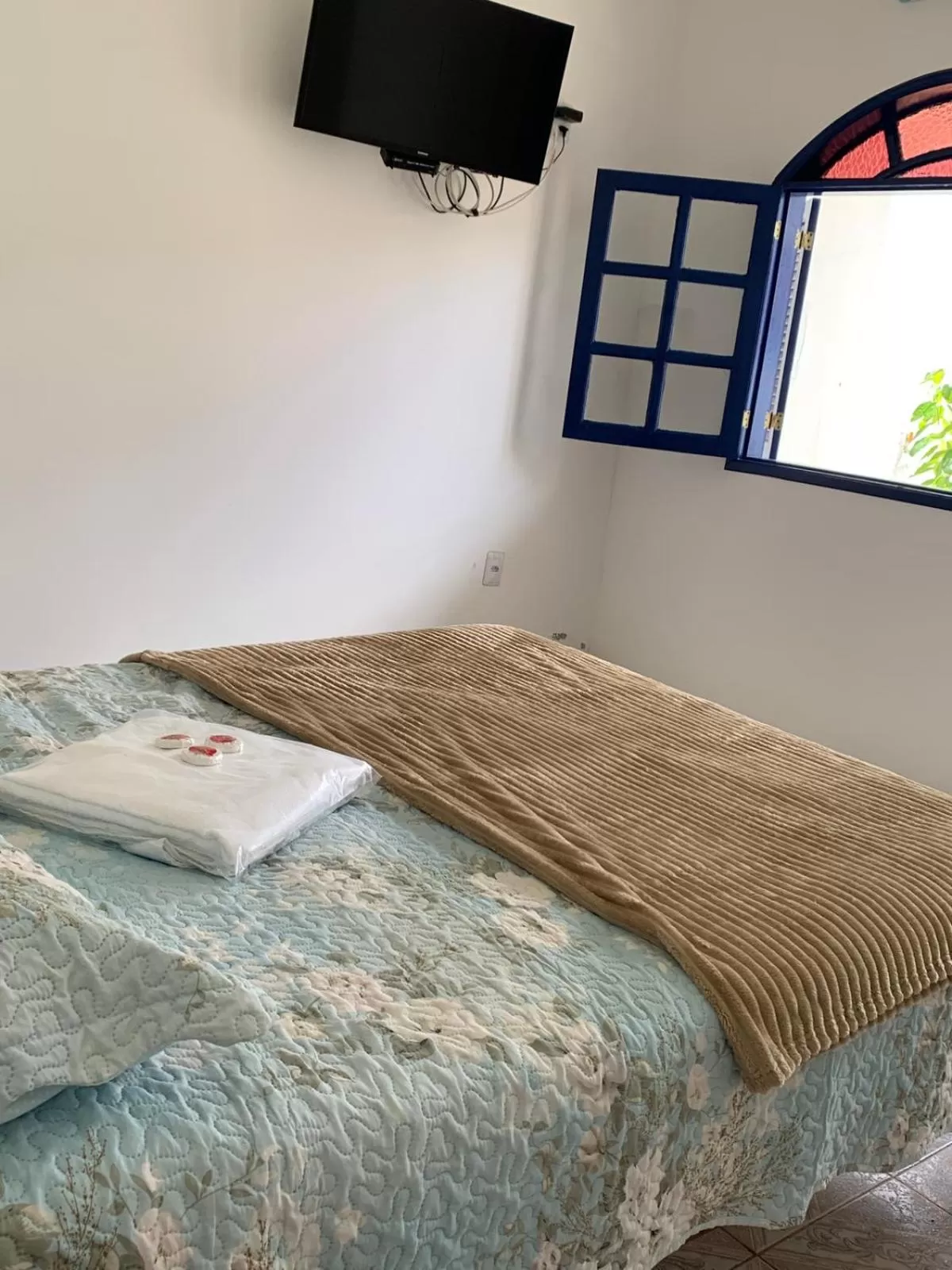 Bed in Pousada Fazendinha Unamar