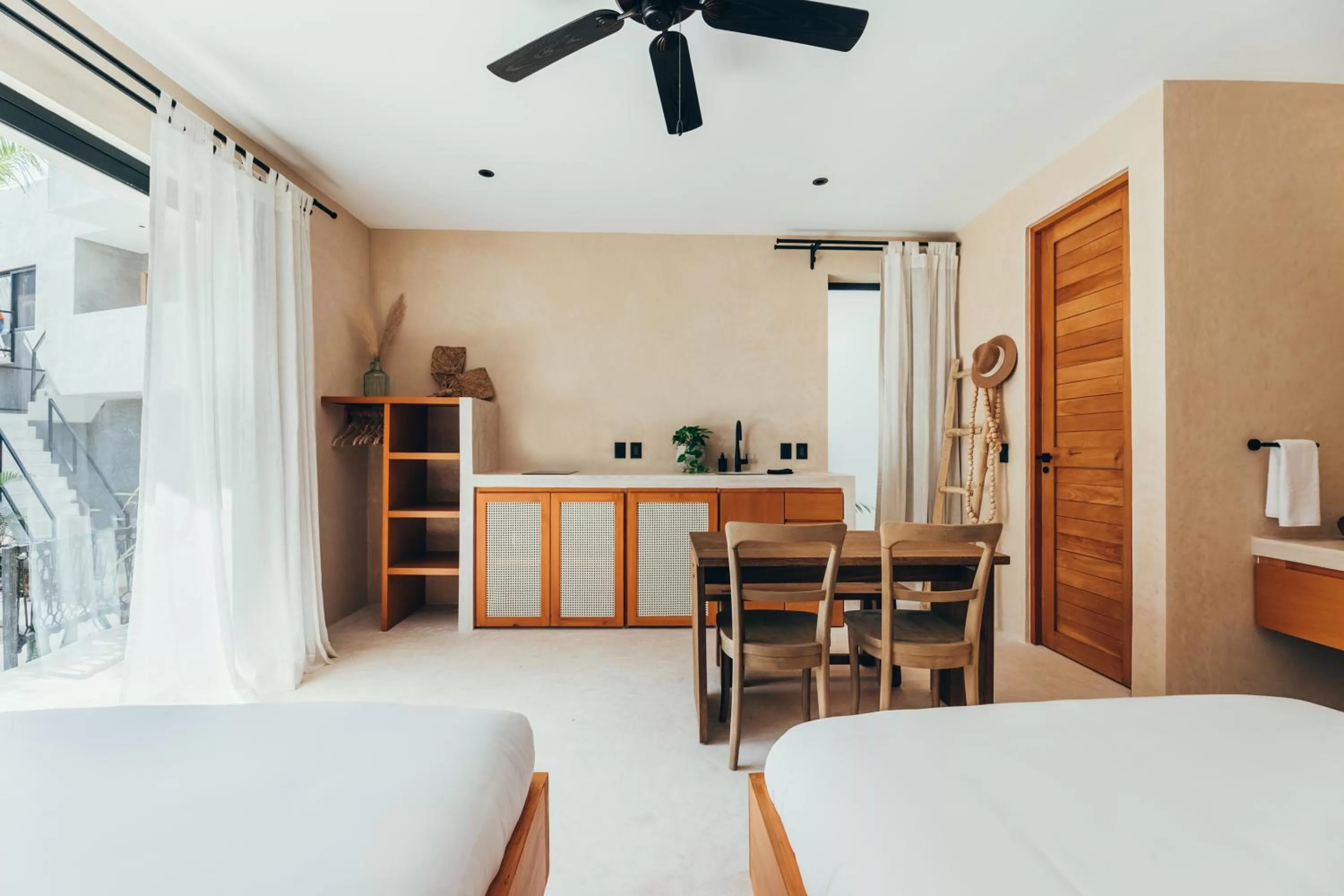 Bed in Cucu Hotel El Cuyo