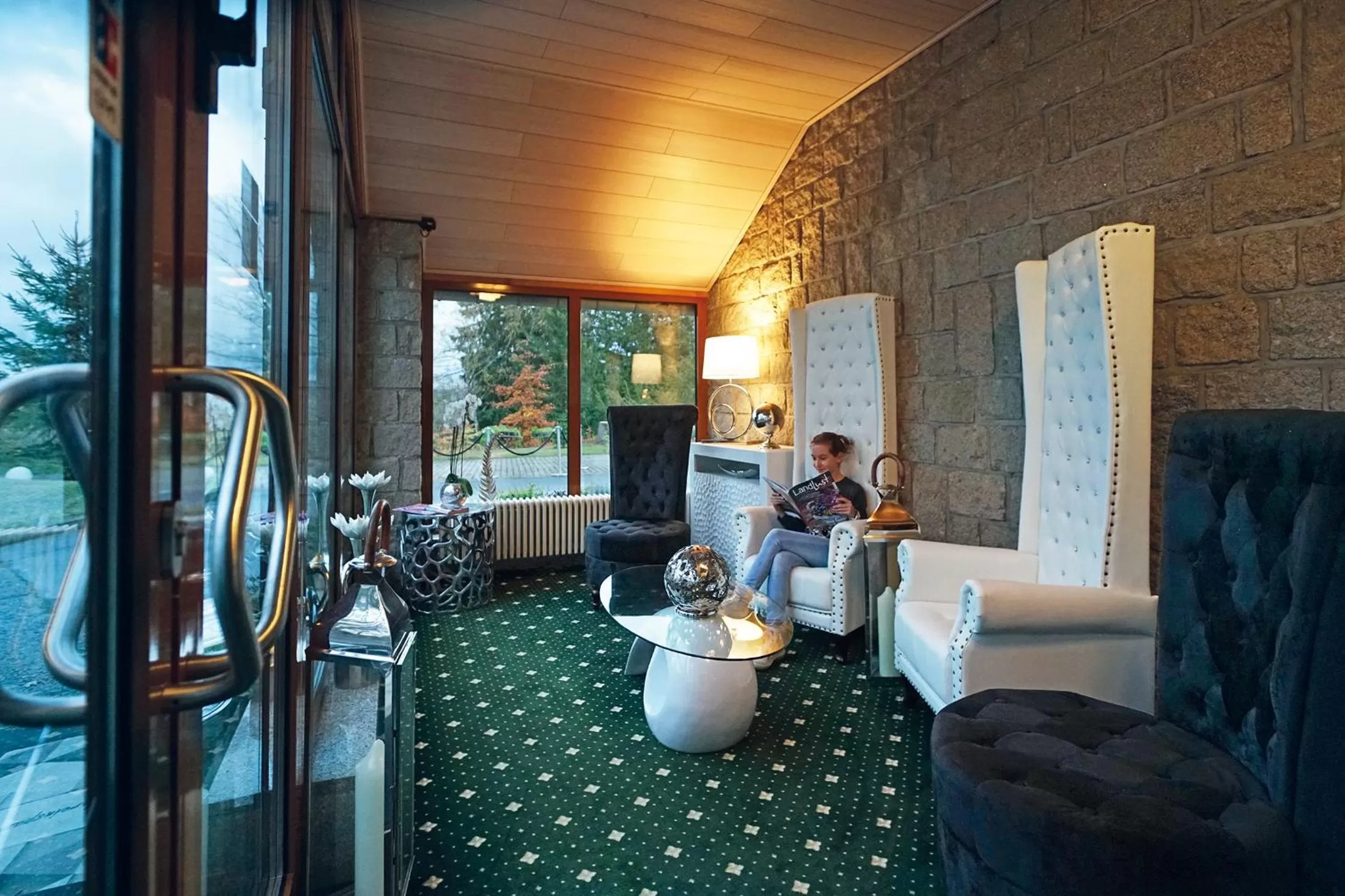 Lobby or reception in Hotel und Restaurant Bühlhaus