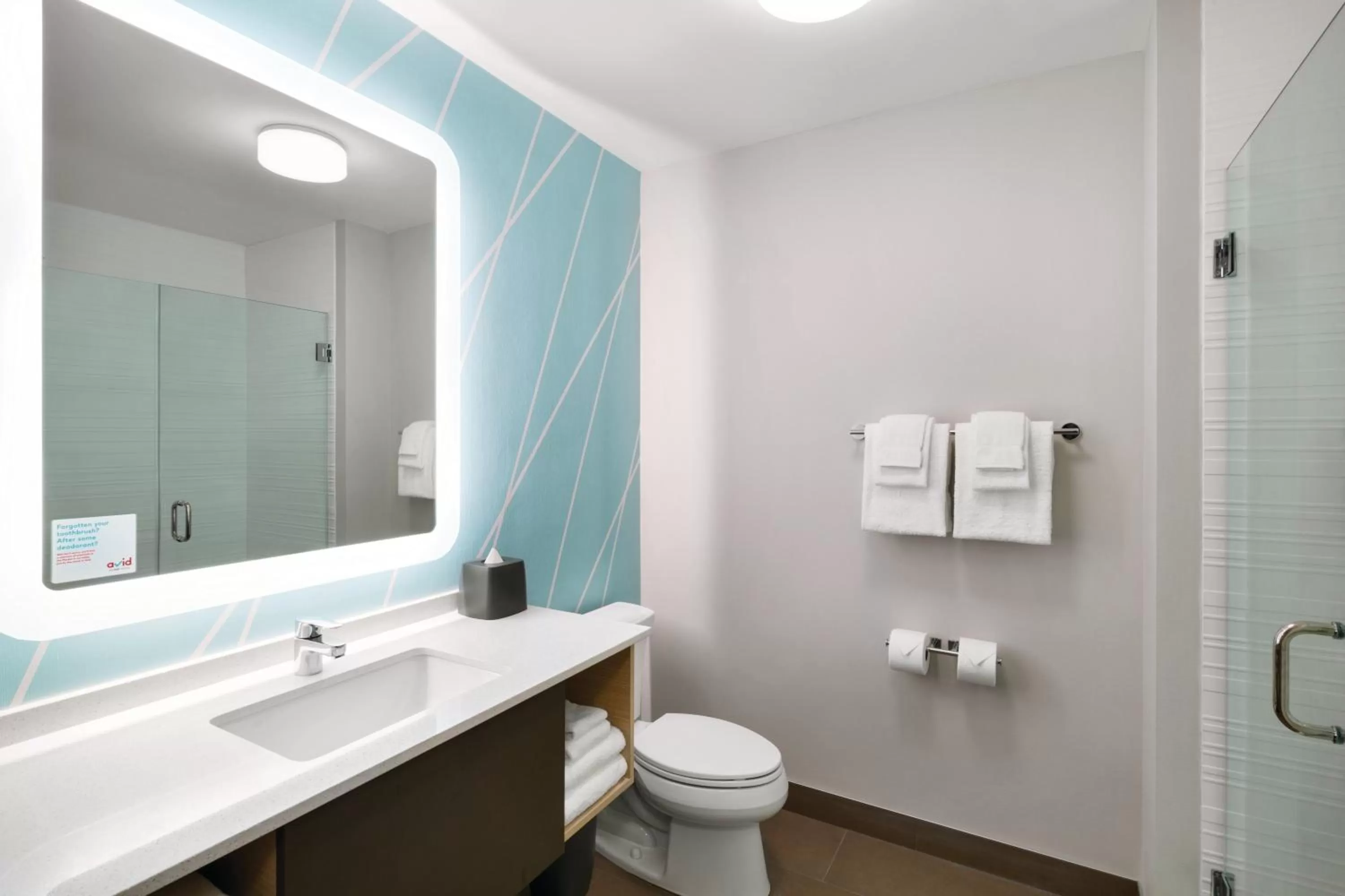 Shower in avid hotels - Boston Logan Airport - Revere by IHG