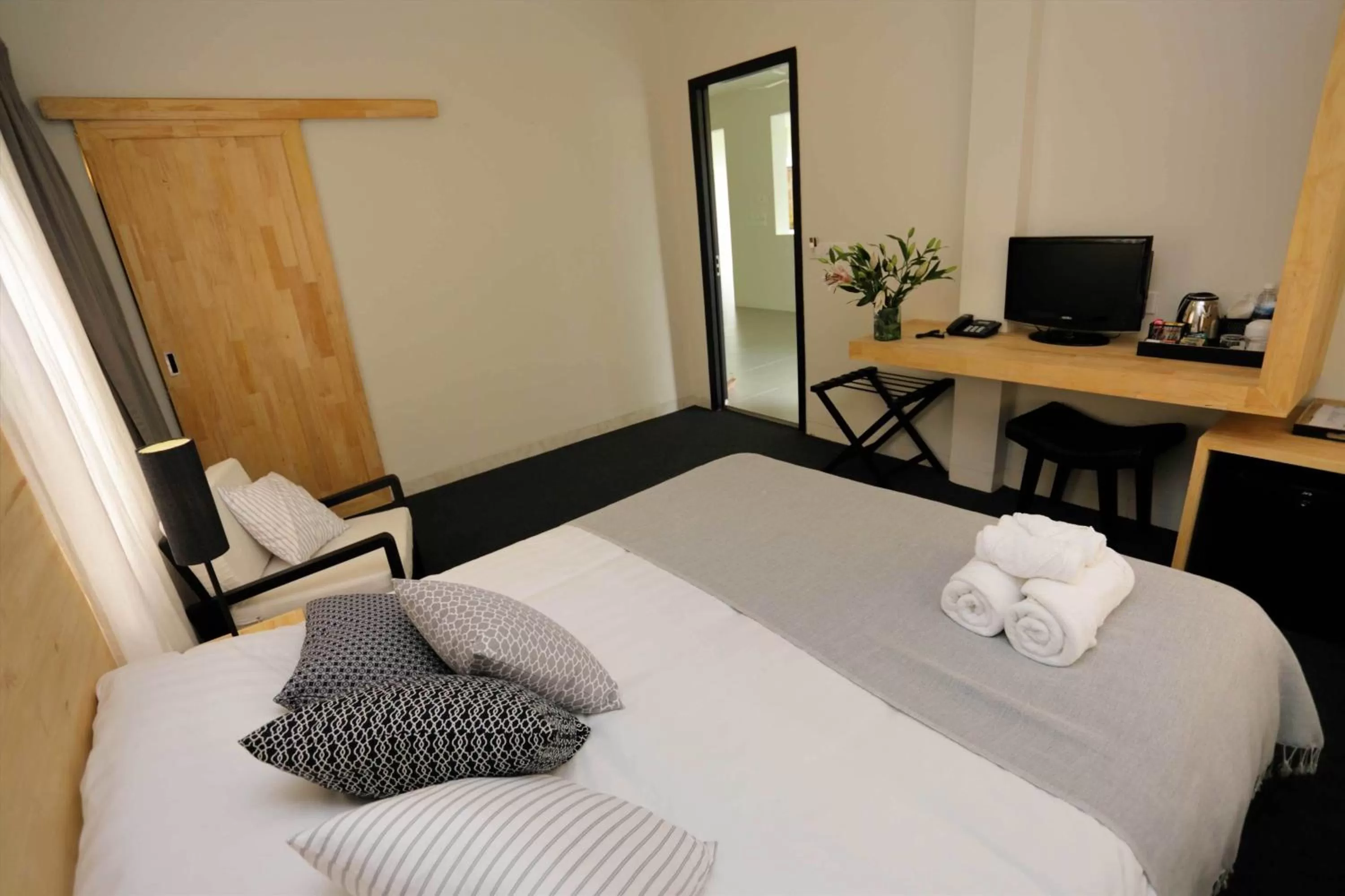 Bedroom, Bed in Bamboo9 Boutique