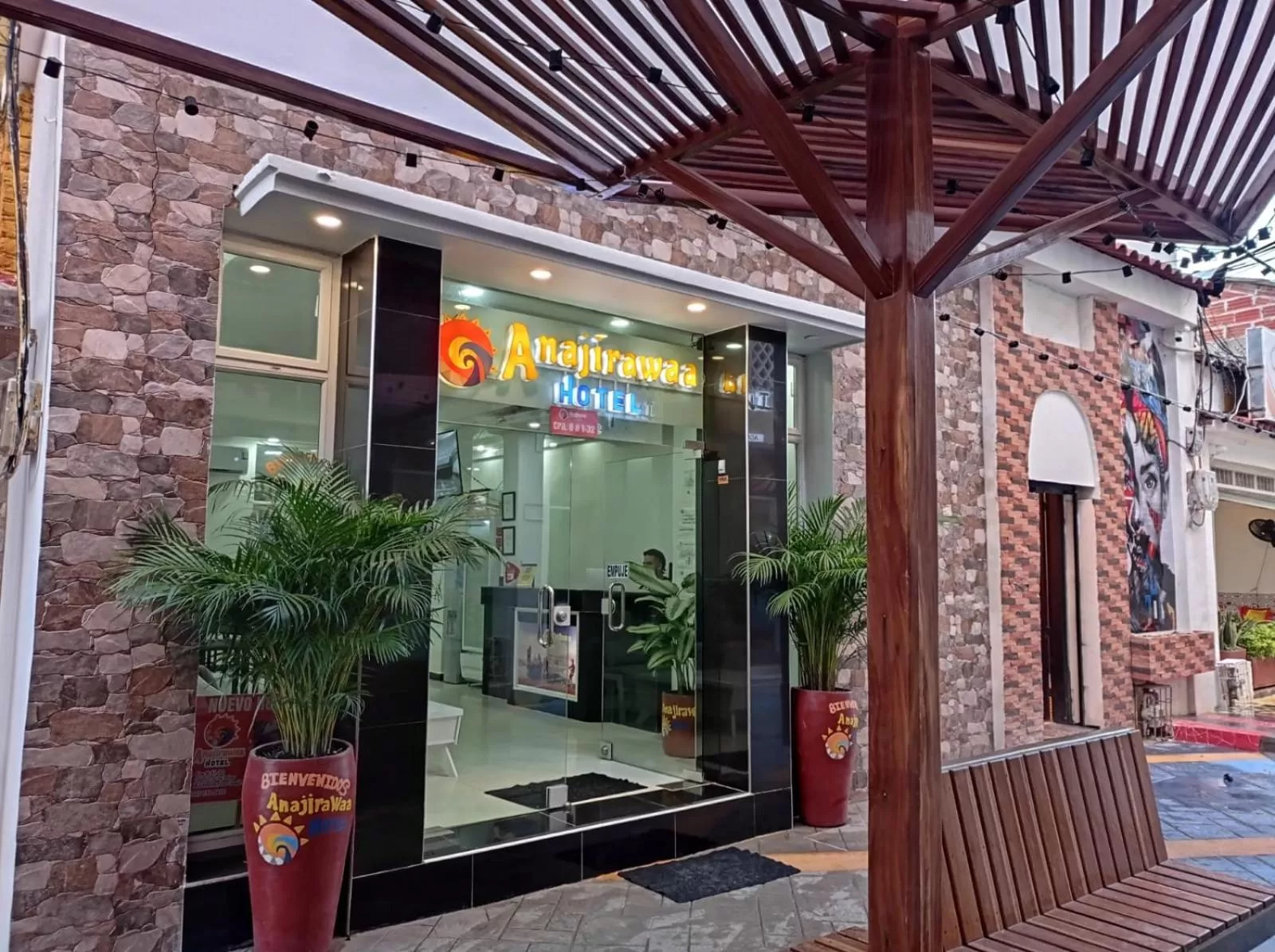 Facade/entrance in ANAJIRAWAA HOTEL