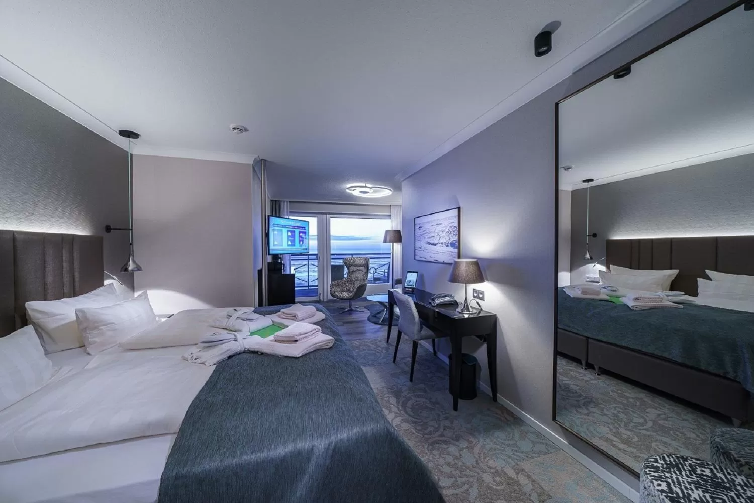 Bed in Strandhotel Duhnen