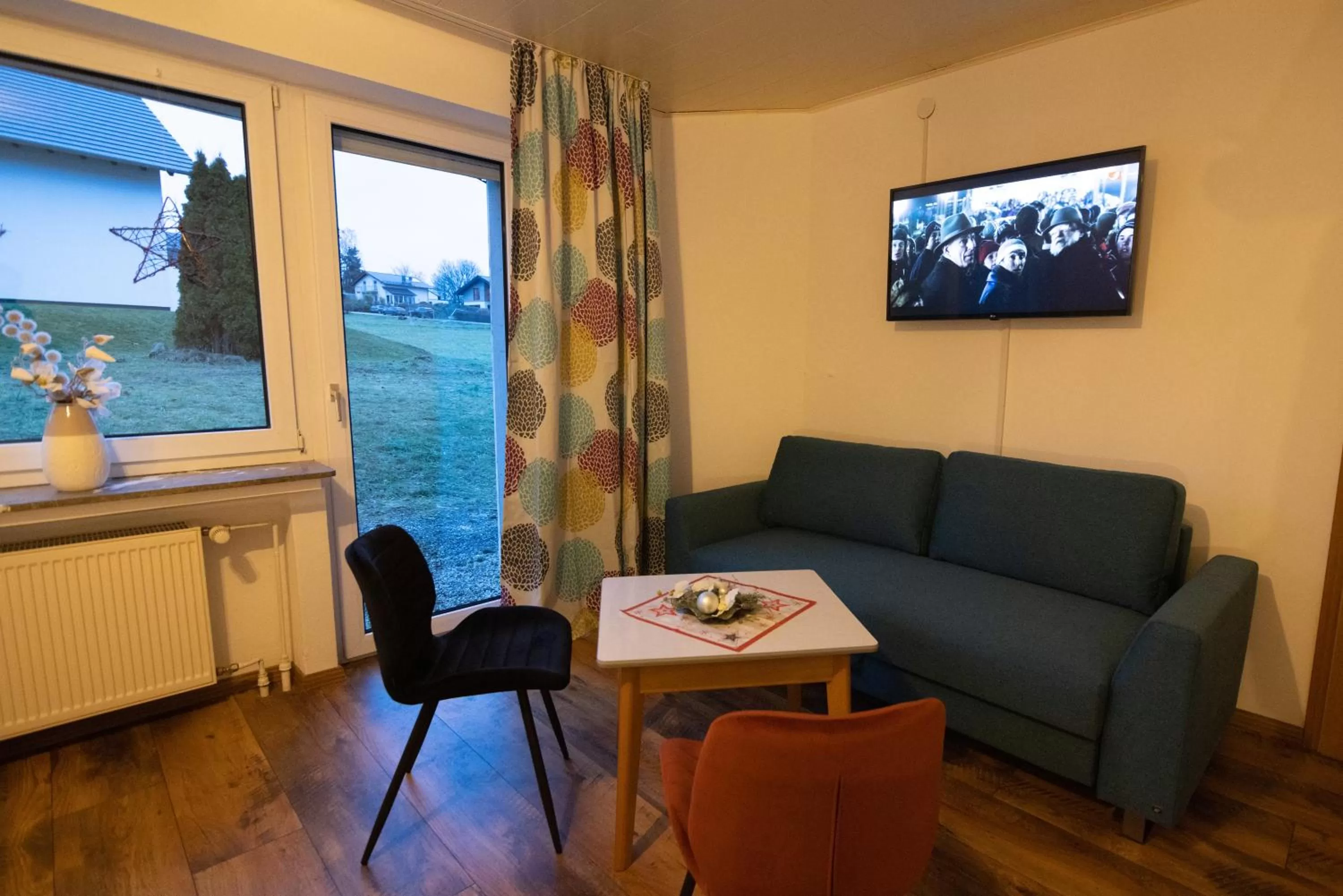 Living room, Seating Area in Landhaus am Itterbach Willingen
