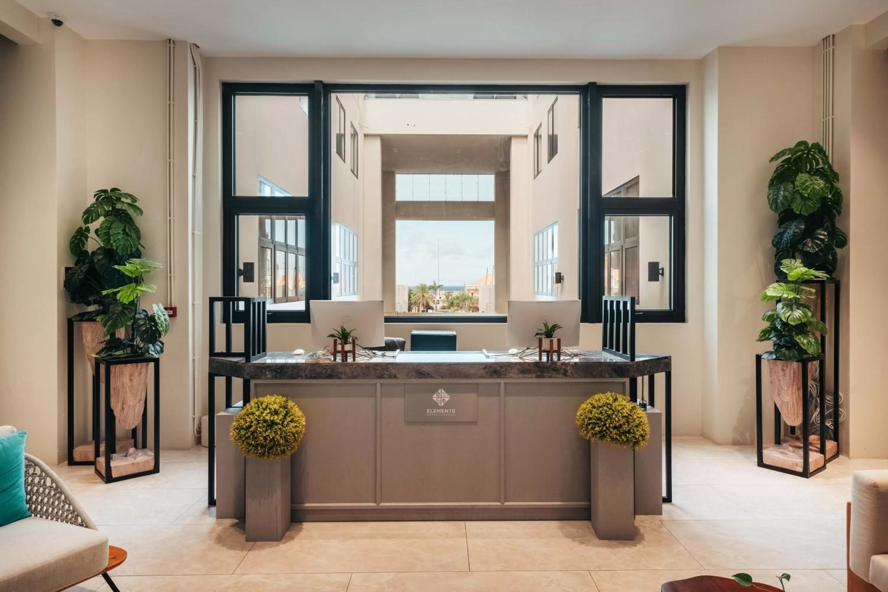 Lobby or reception in Elements Hotel & Shops Curaçao