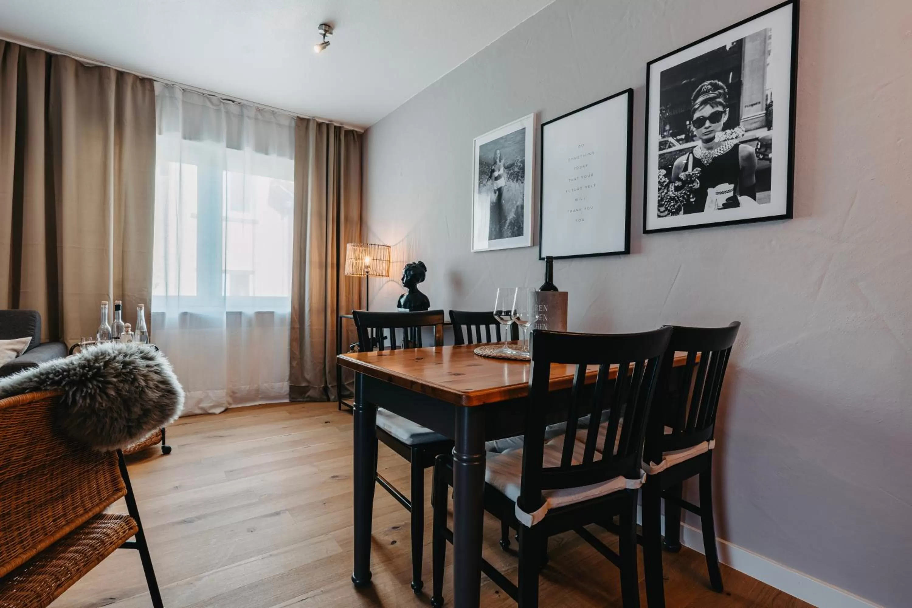 Living room, Dining Area in Becksteiner Rebenhof