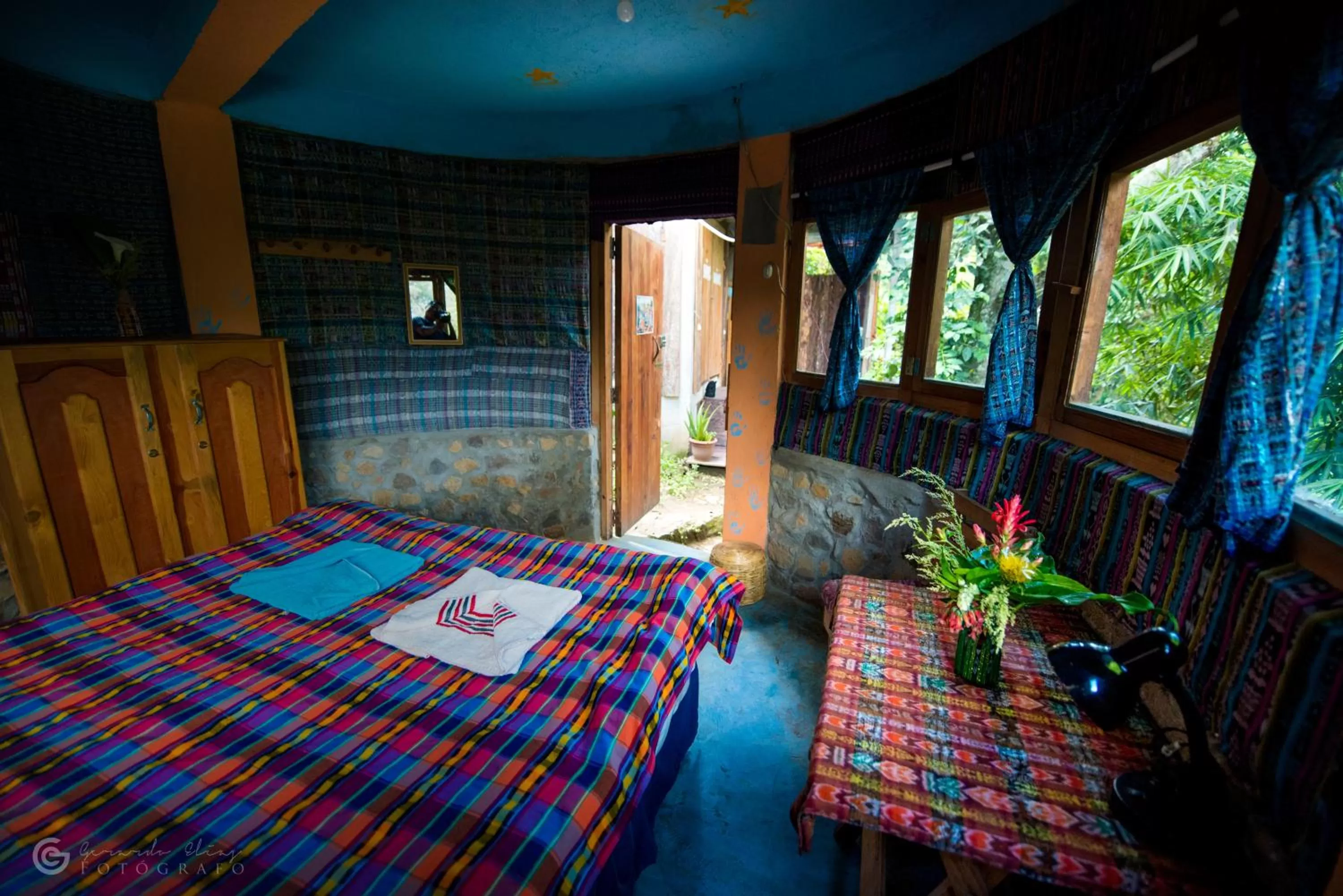Bed in Eco-Hotel Mayachik