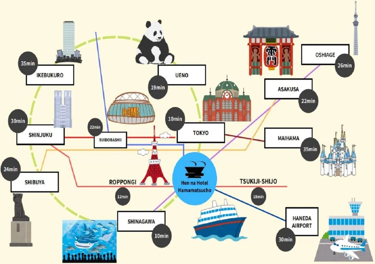 Off site in Henn na Hotel Tokyo Hamamatsucho