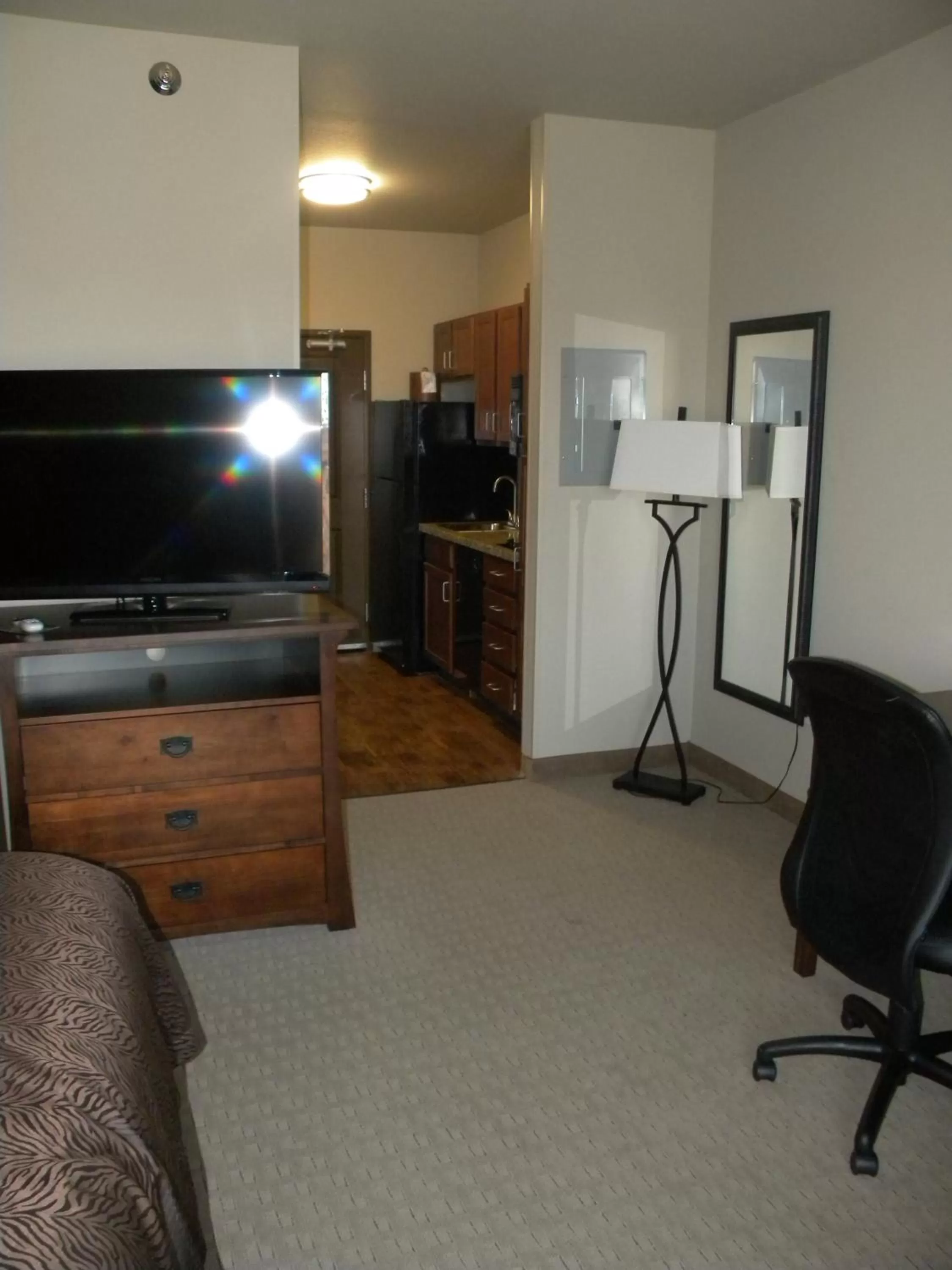 TV and multimedia in Teddy's Residential Suites Watford City