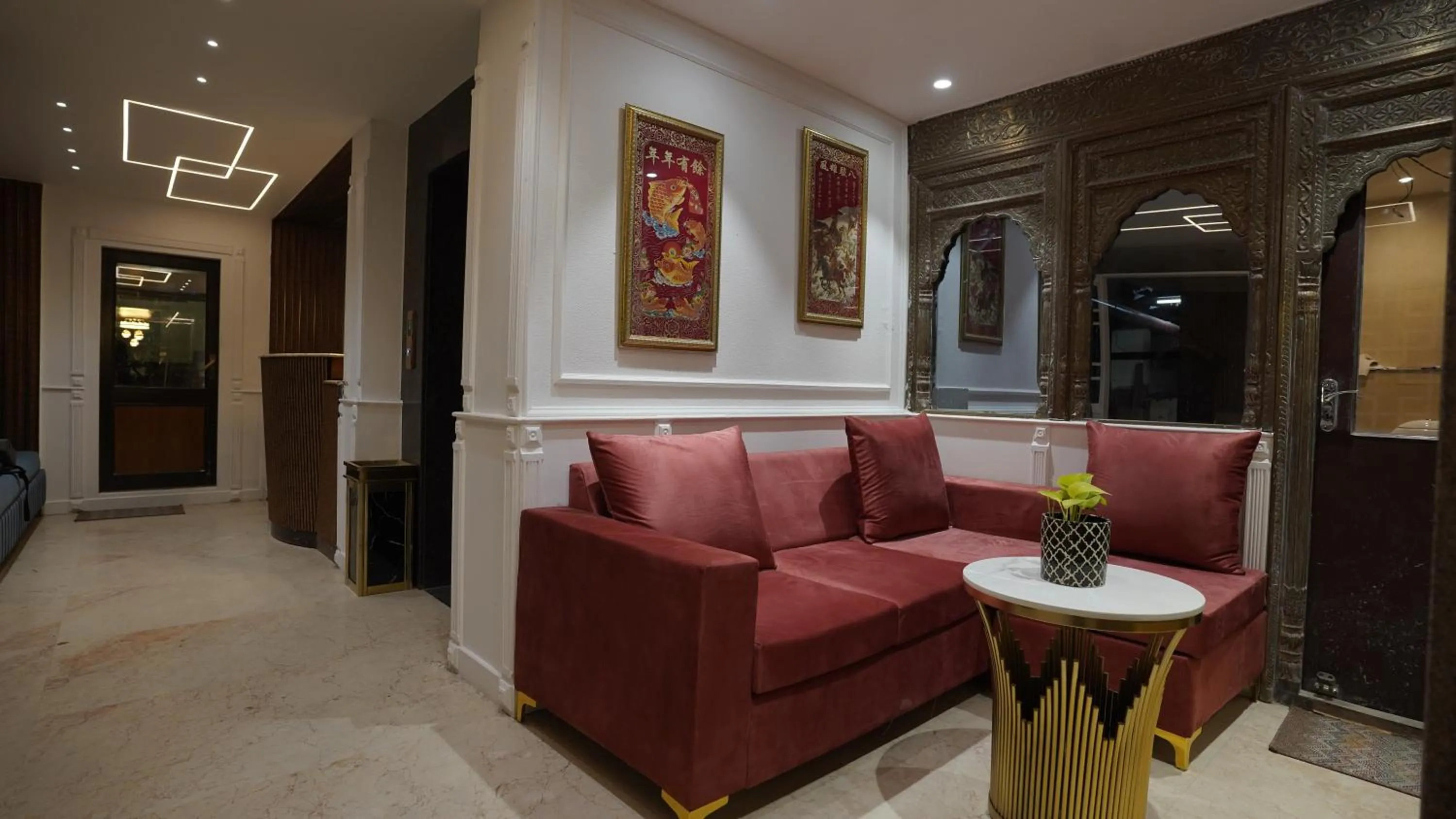 Seating area in The Shanti A Boutique Hotel
