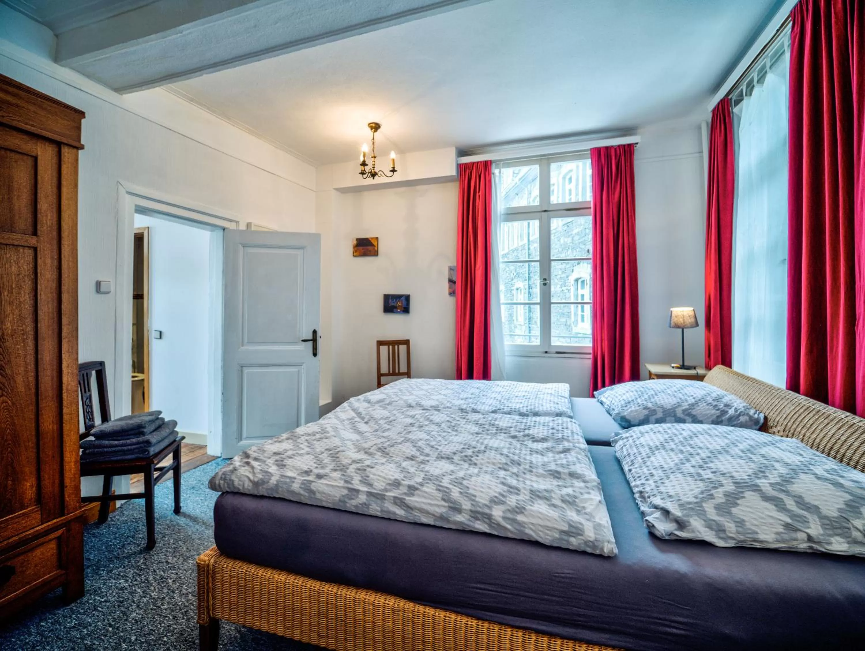 Bedroom, Bed in Haus Stehlings