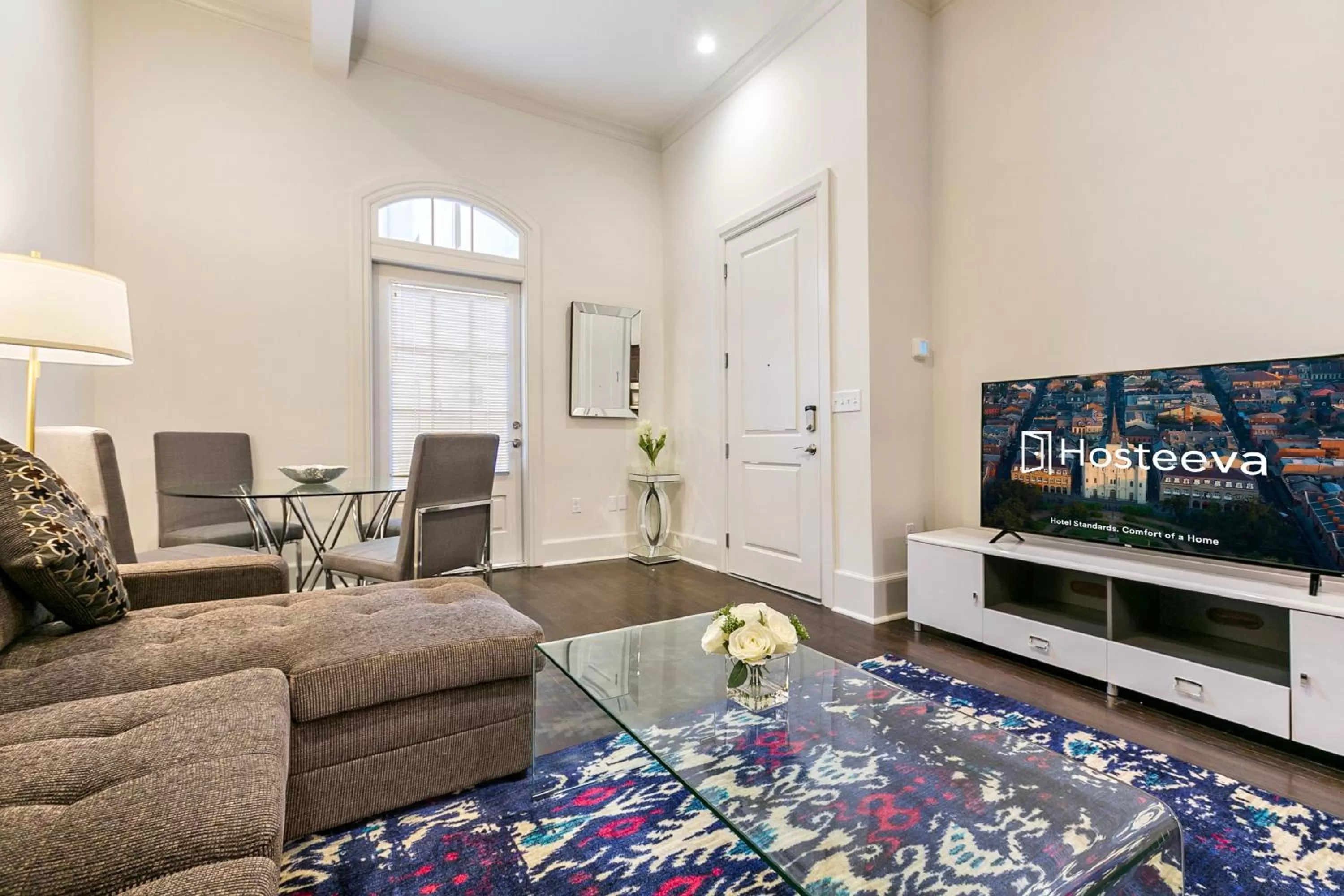 Living room in 1 and 2 BR Private Condos Steps Away From French Quarter