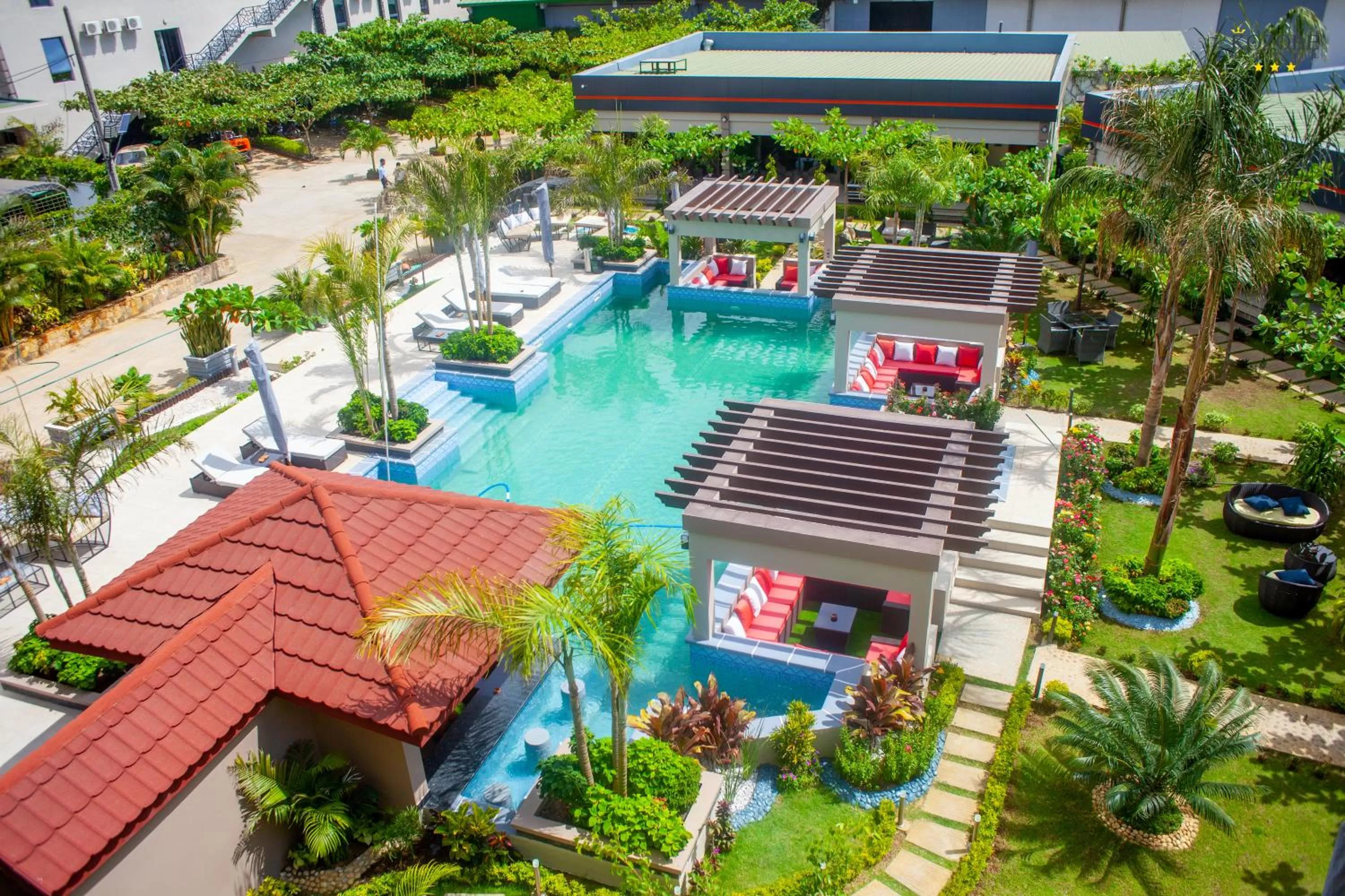 Swimming pool, Bird's-eye View in KOZOBE HÔTEL