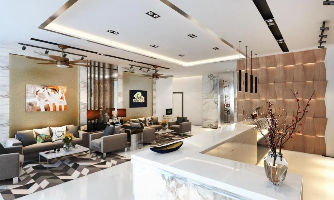 Lobby or reception, Restaurant/Places to Eat in iBiz Boutique Hotel