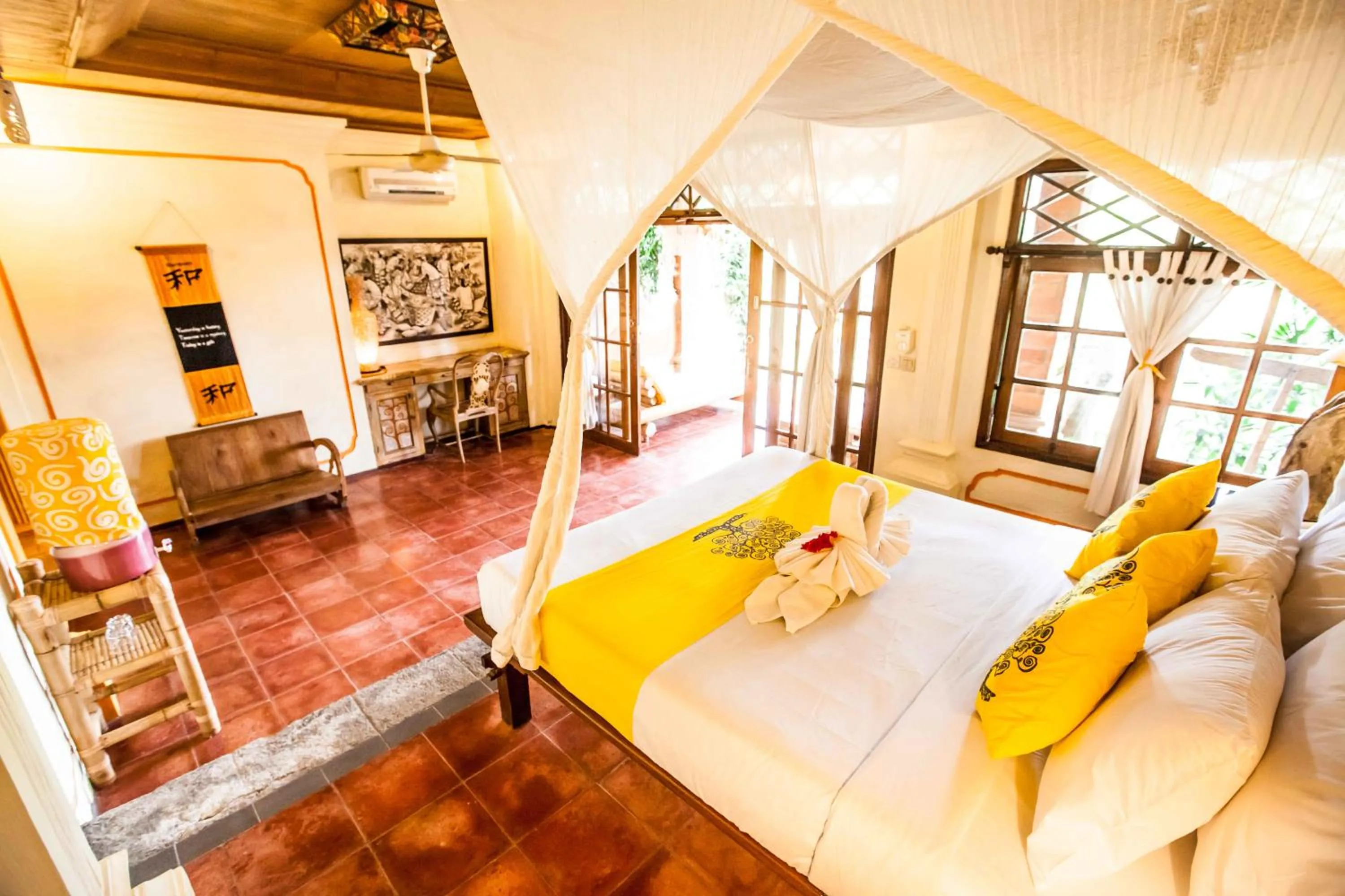 Photo of the whole room, Bed in Swasti Eco Cottages