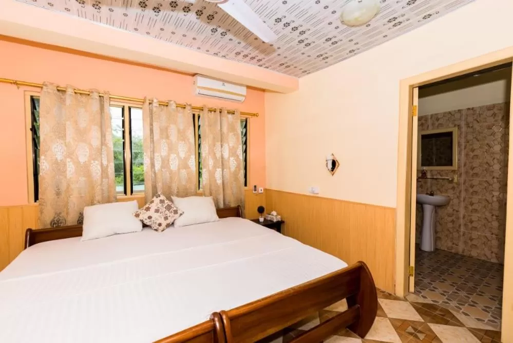 Bed in Hans Cottage Botel