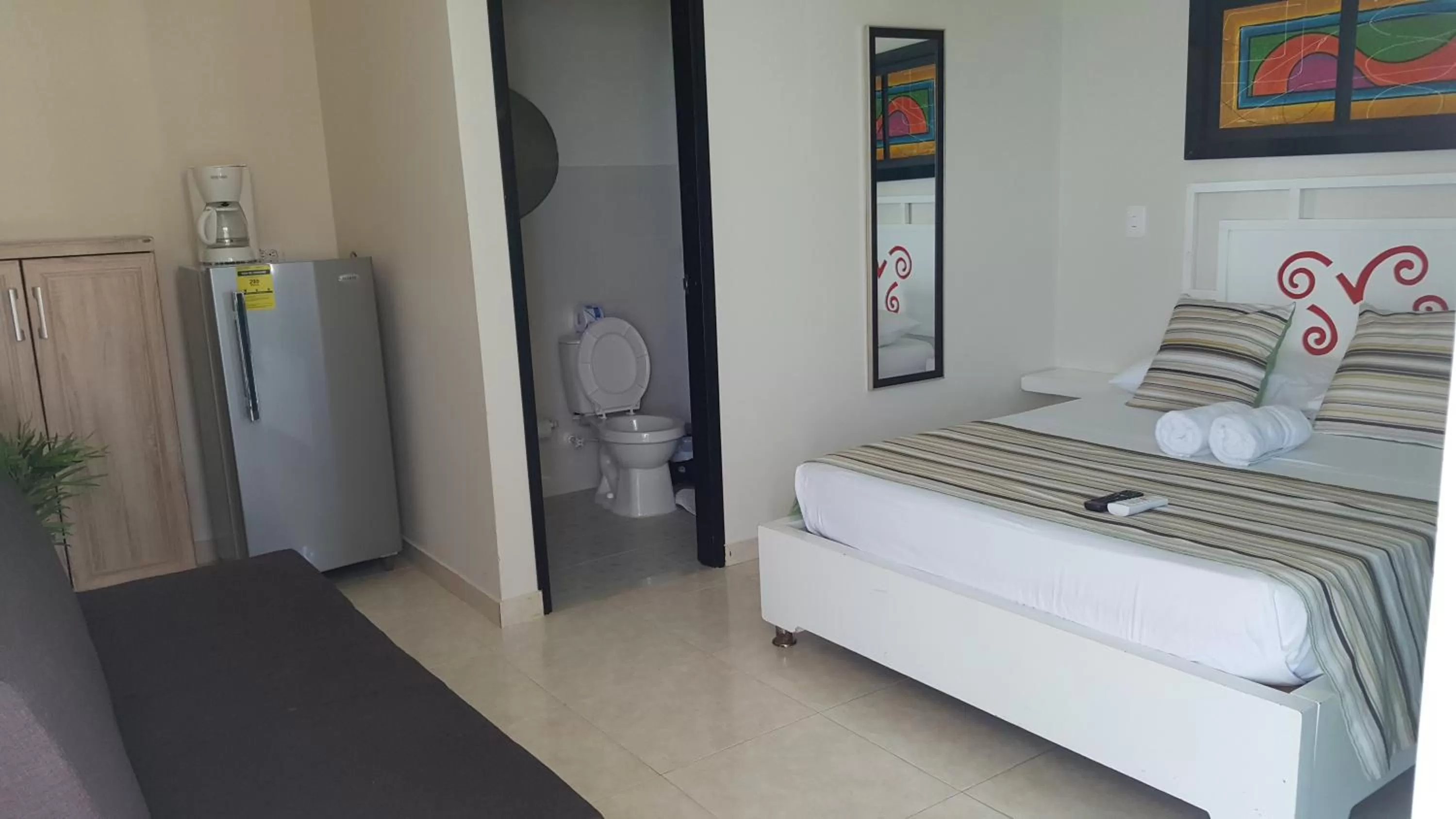 Bed in Caribbean Island Hotel Piso 2