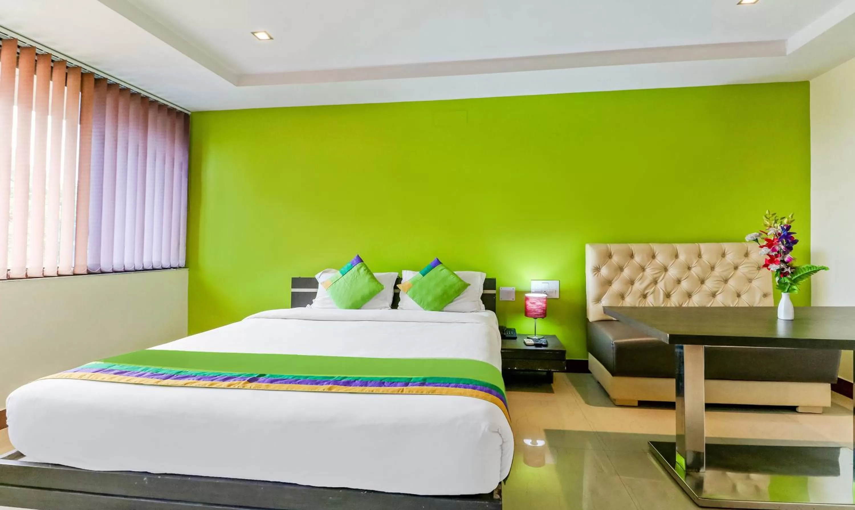 Bedroom, Bed in Treebo Concerto Residentia