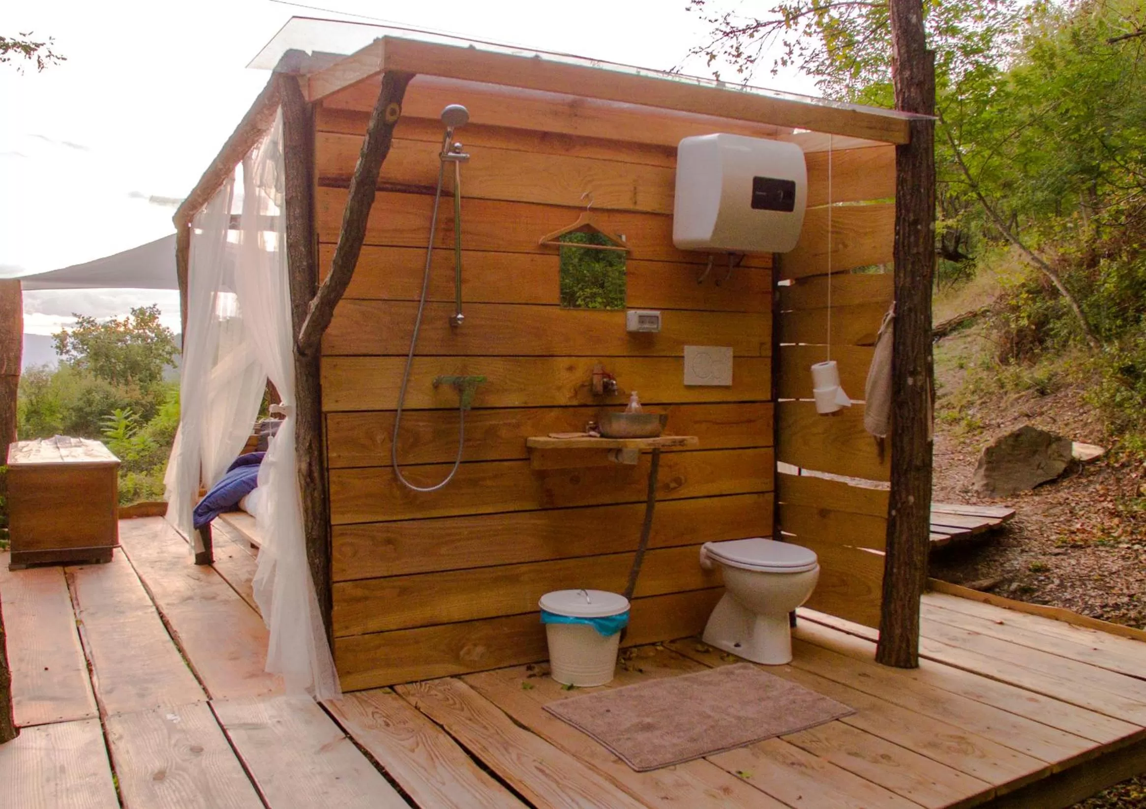 Bathroom in novanta nature retreat
