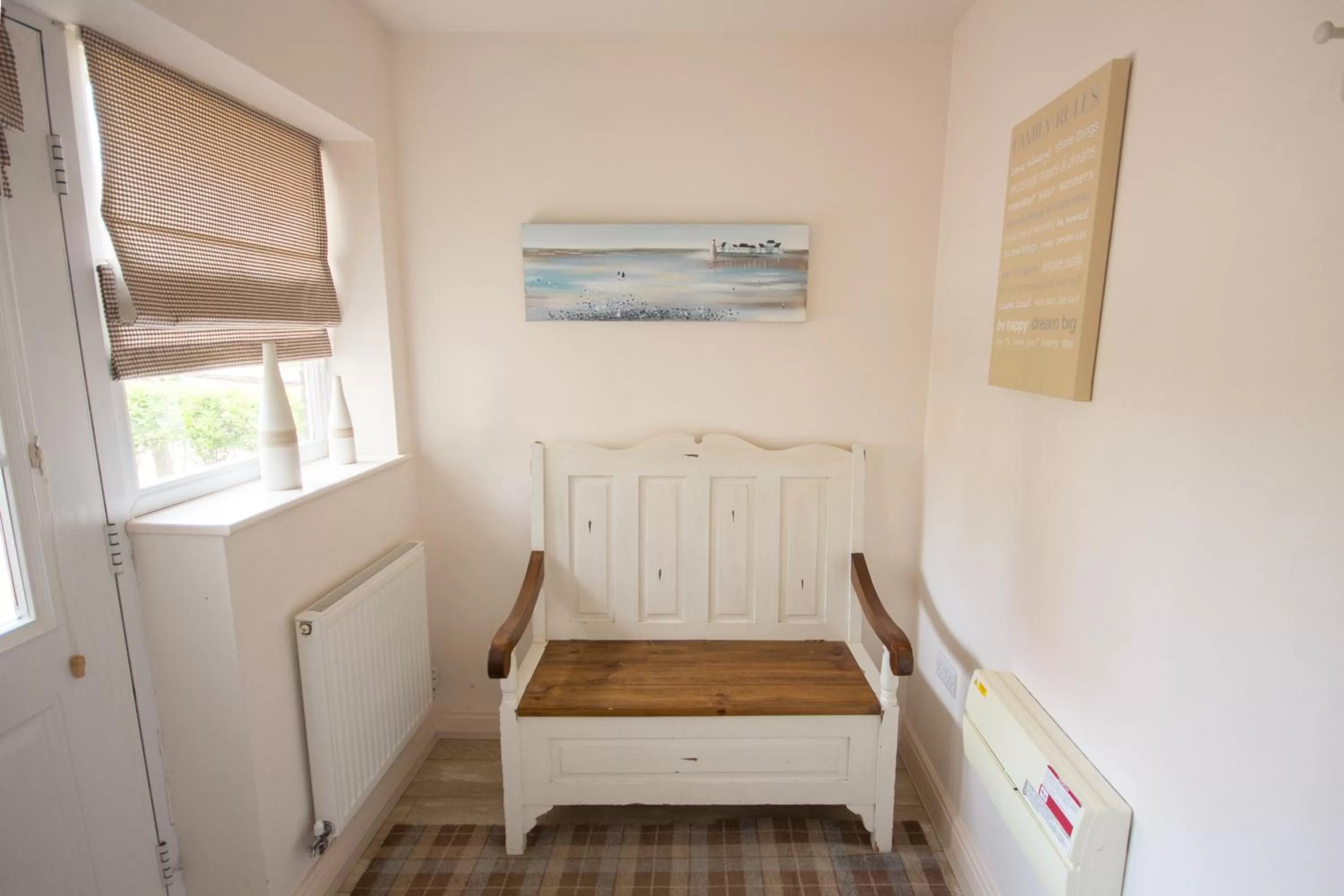 Seating area in The Bay Filey Holiday Village