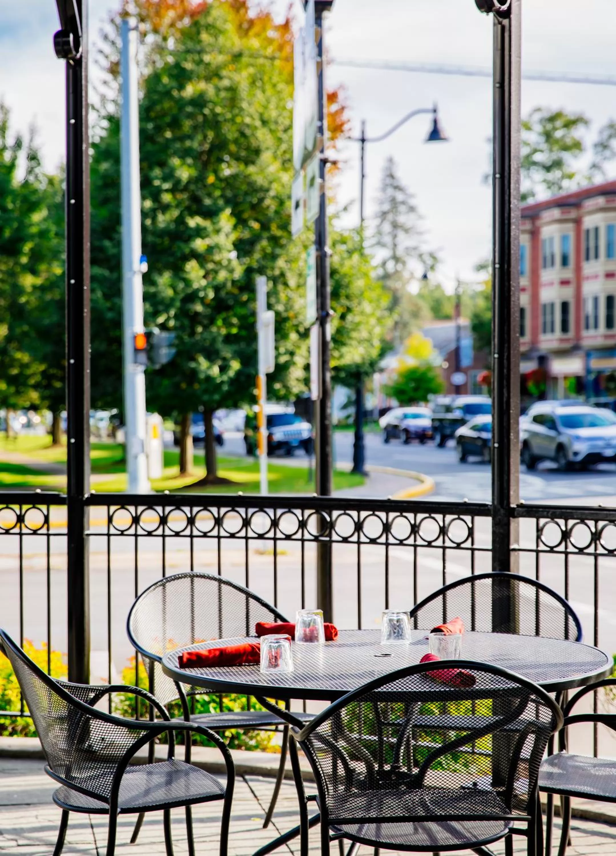 Patio in Colgate Inn