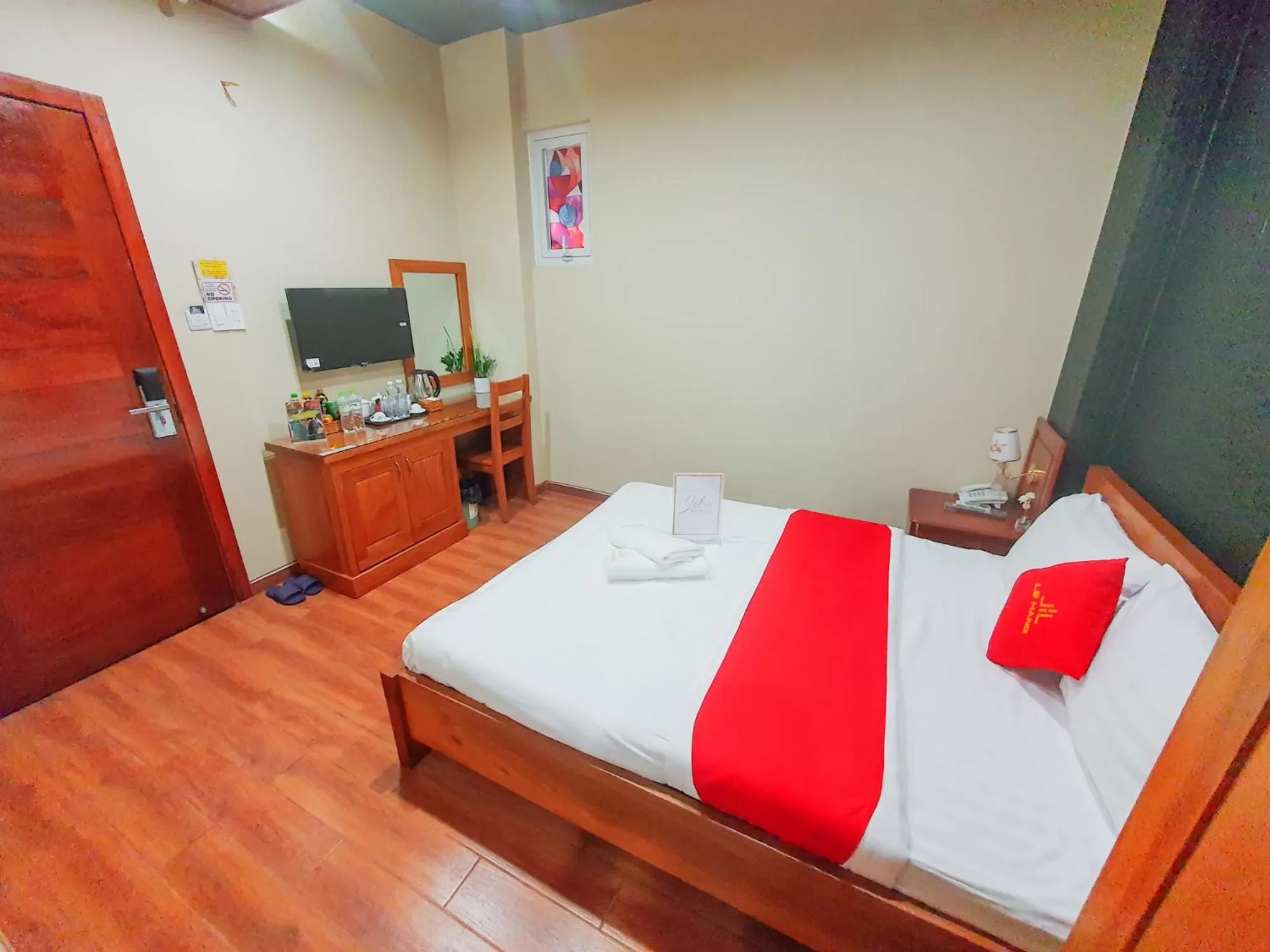 Bed in LEHA Saigon Hotel Airport