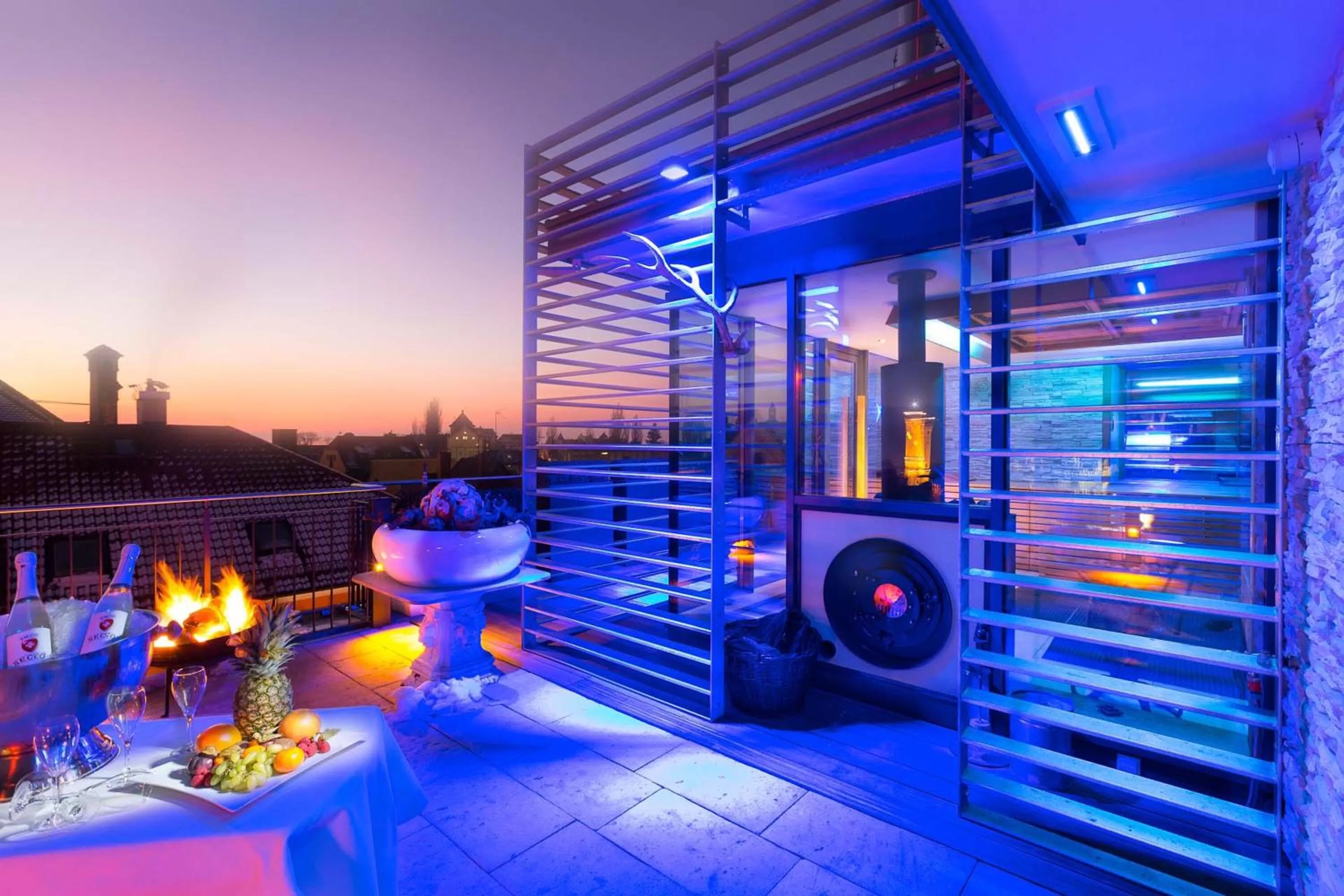 Sauna in YachtHotel Helvetia Spa- und Wellnessdomizil