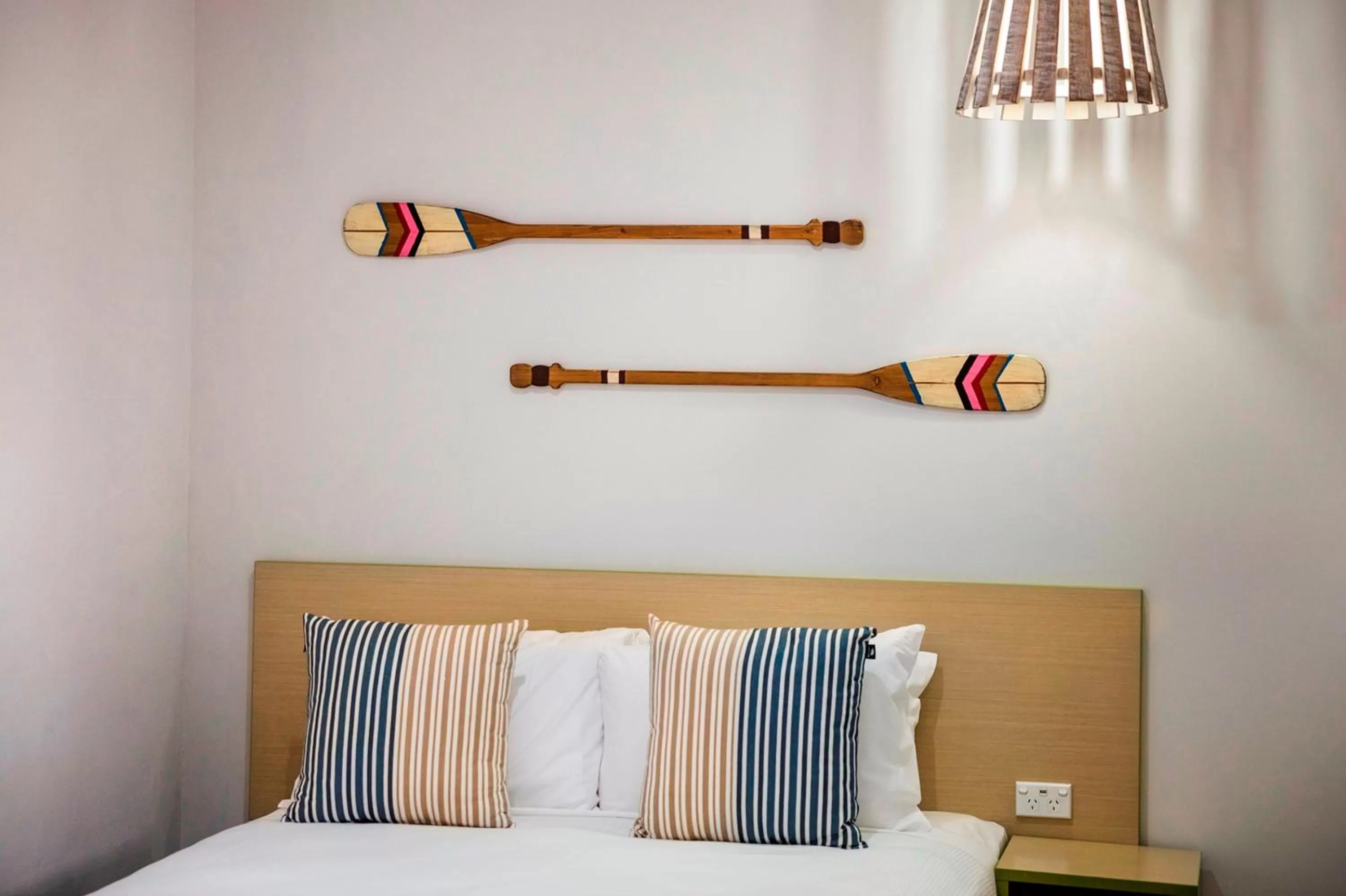 Decorative detail, Bed in Nightcap at Caringbah Hotel