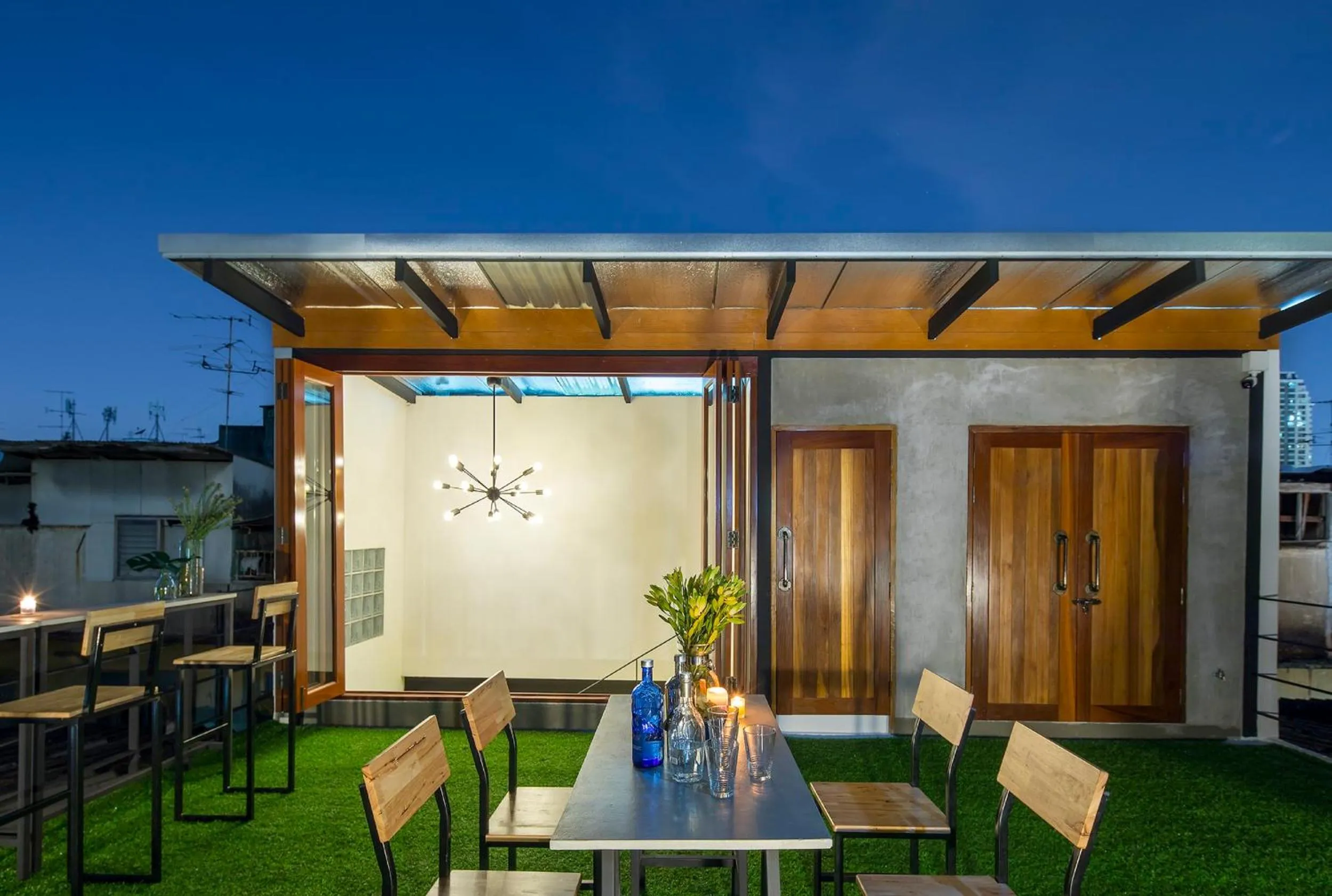 Patio in Timber Hostel