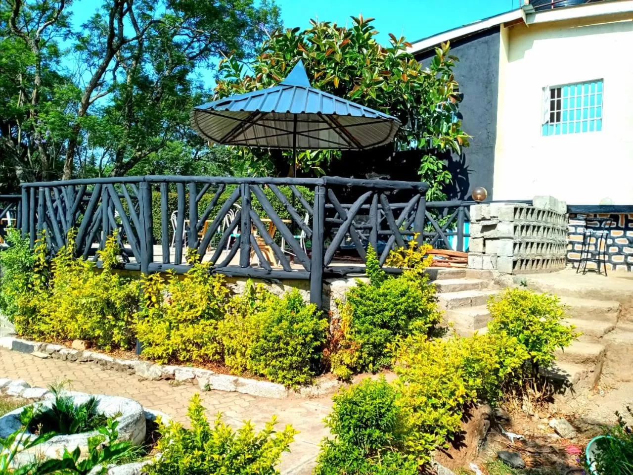 Garden view in Vienna Woods Hotel Nakuru